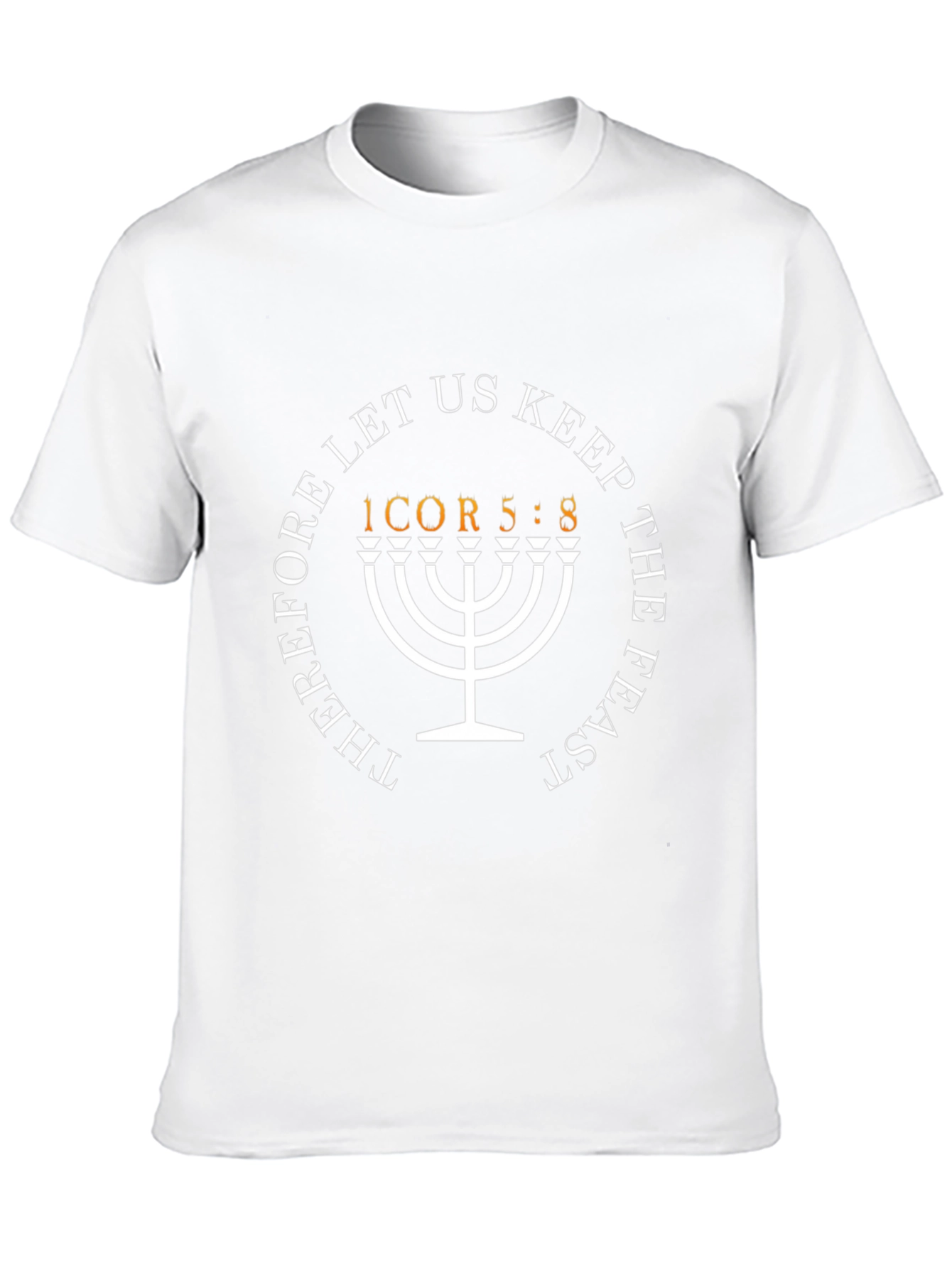 Christian Menorah Graphic T-Shirt