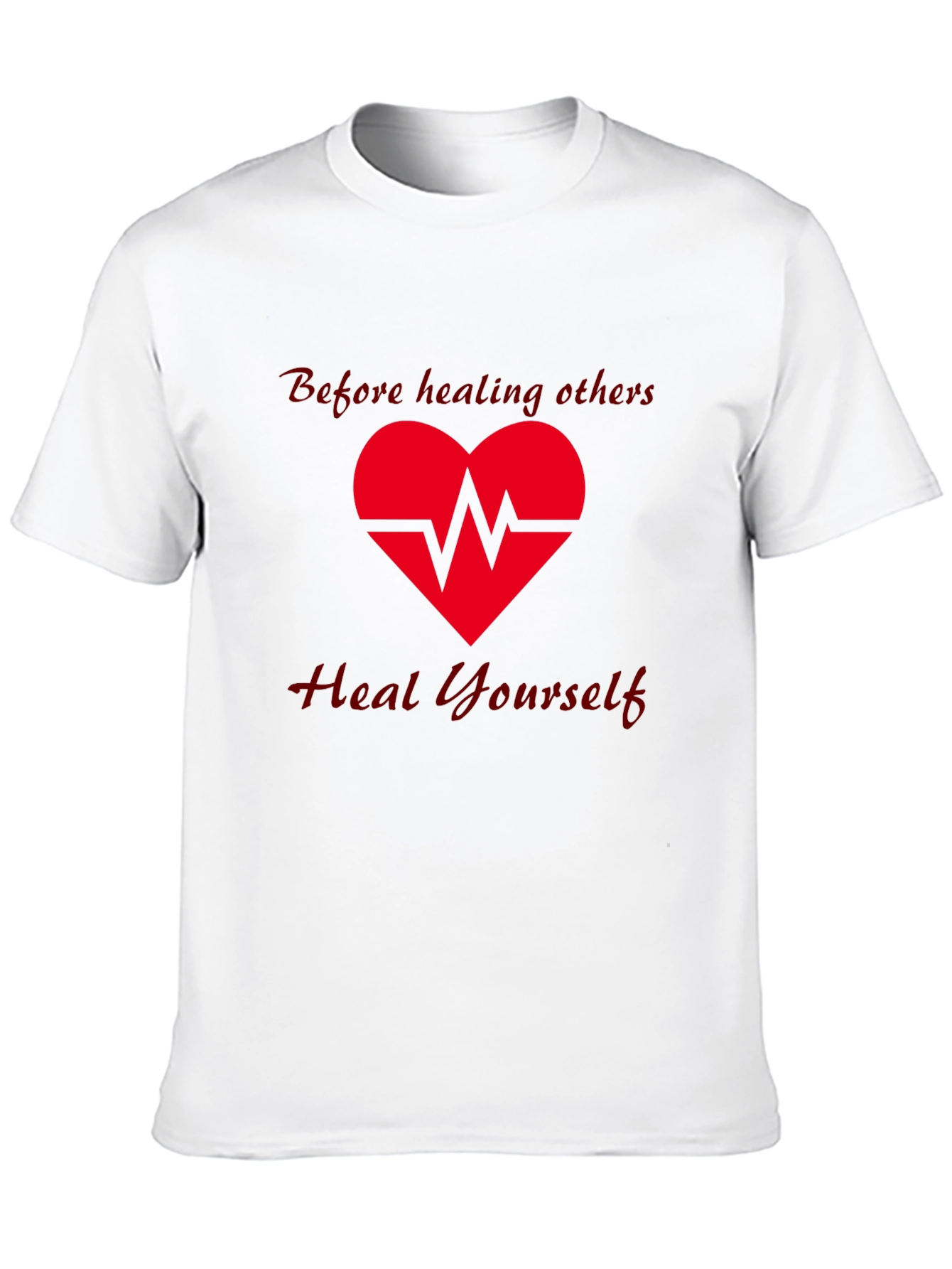Heal Yourself Graphic Tee - Black Cotton T-Shirt