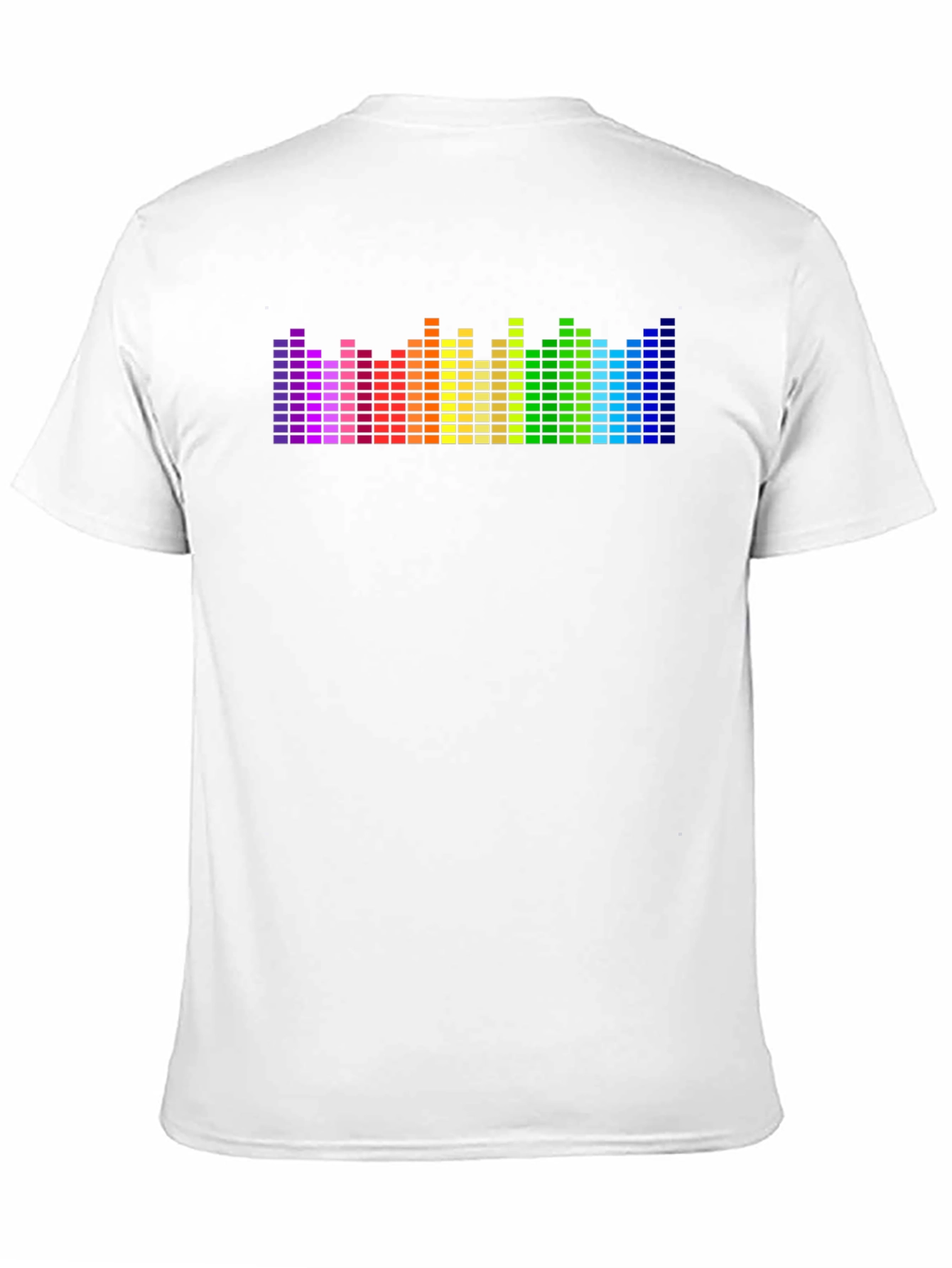 Rainbow Equalizer Graphic Black T-Shirt
