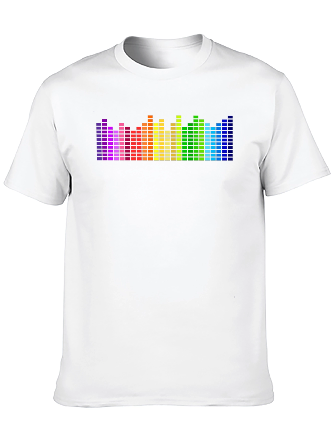 Rainbow Equalizer Graphic Black T-Shirt