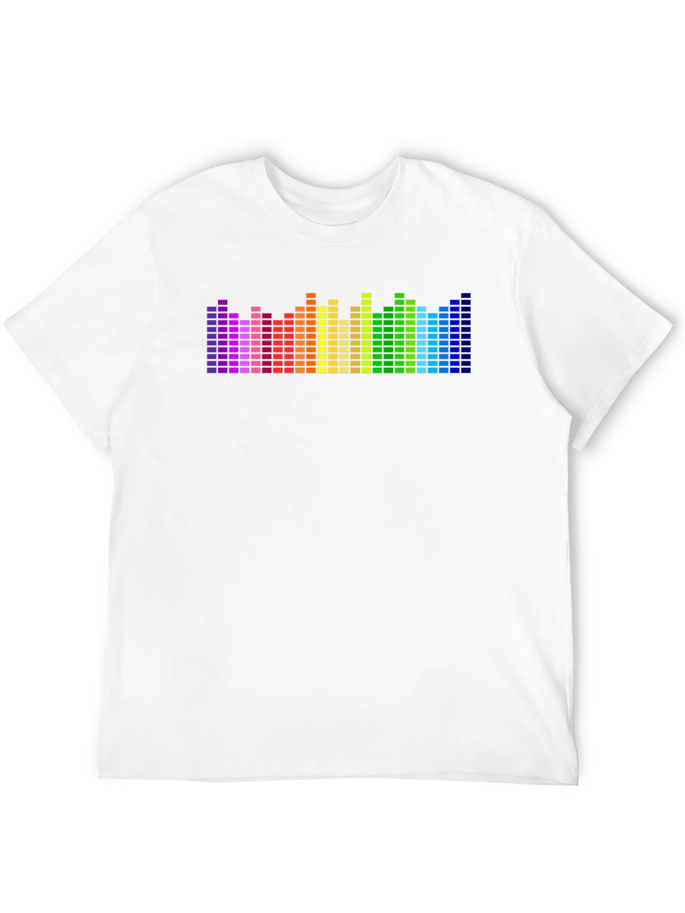Rainbow Equalizer Graphic Black T-Shirt