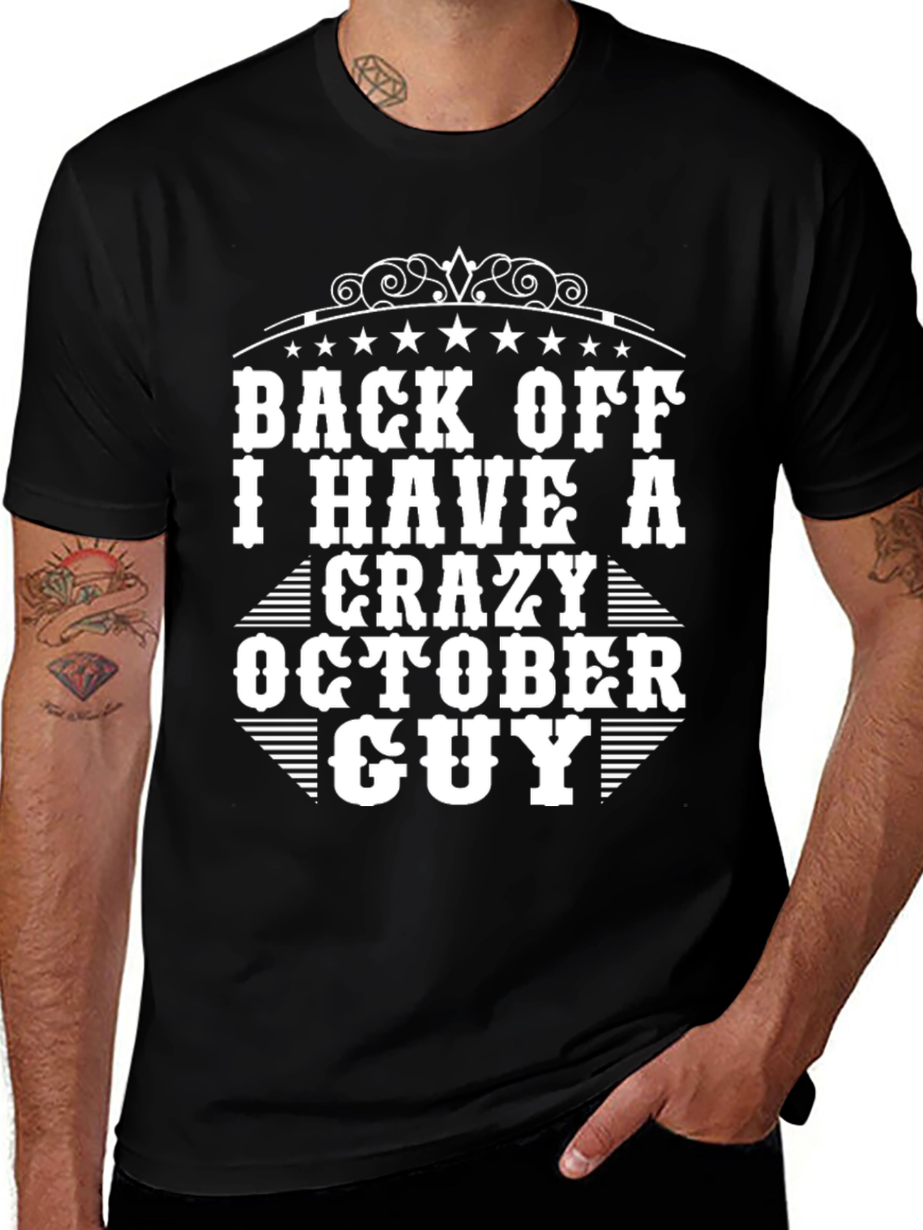 Back Off Crazy October Guy T-Shirt