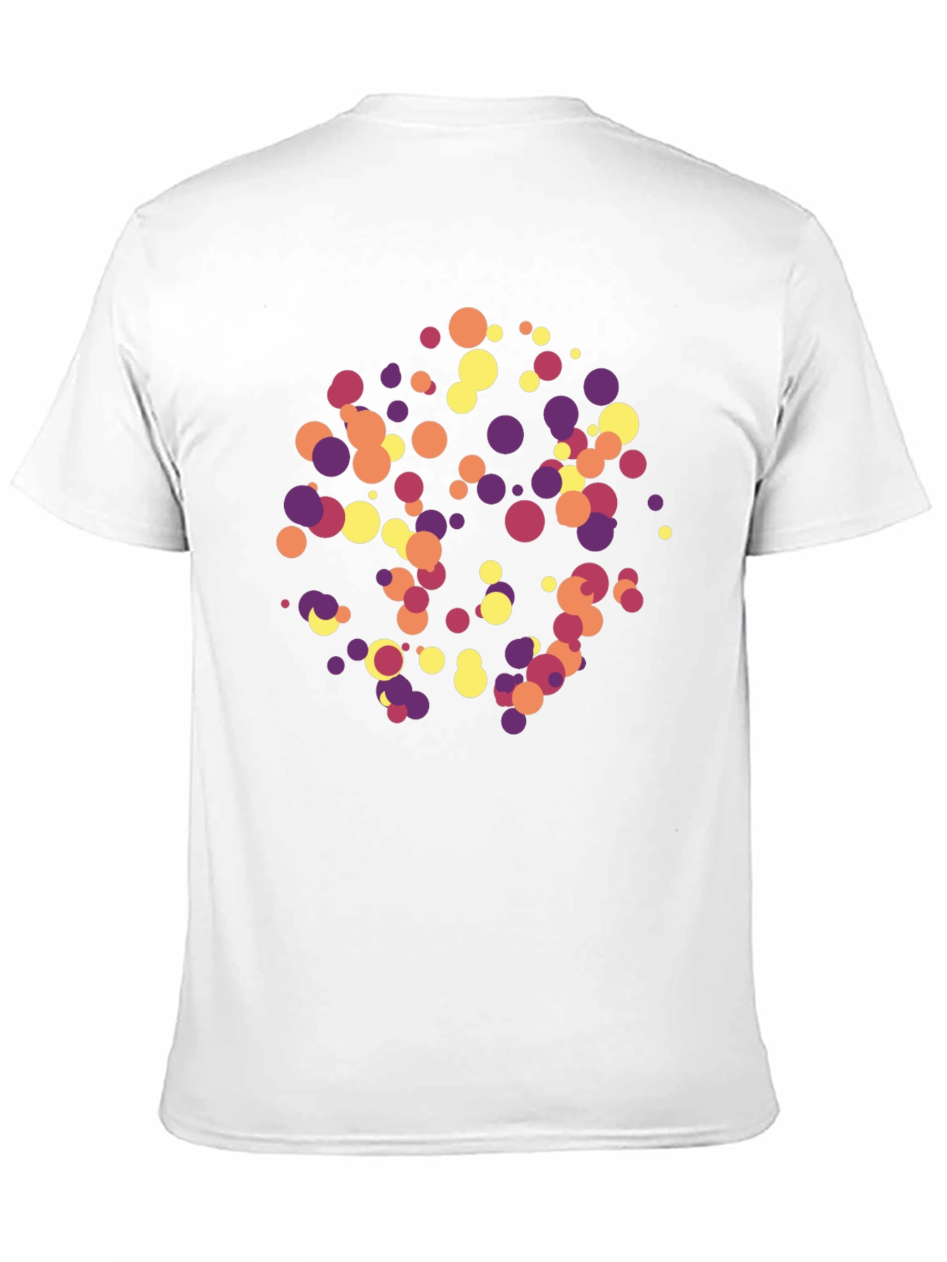 Abstract Dot Pattern Black T-Shirt
