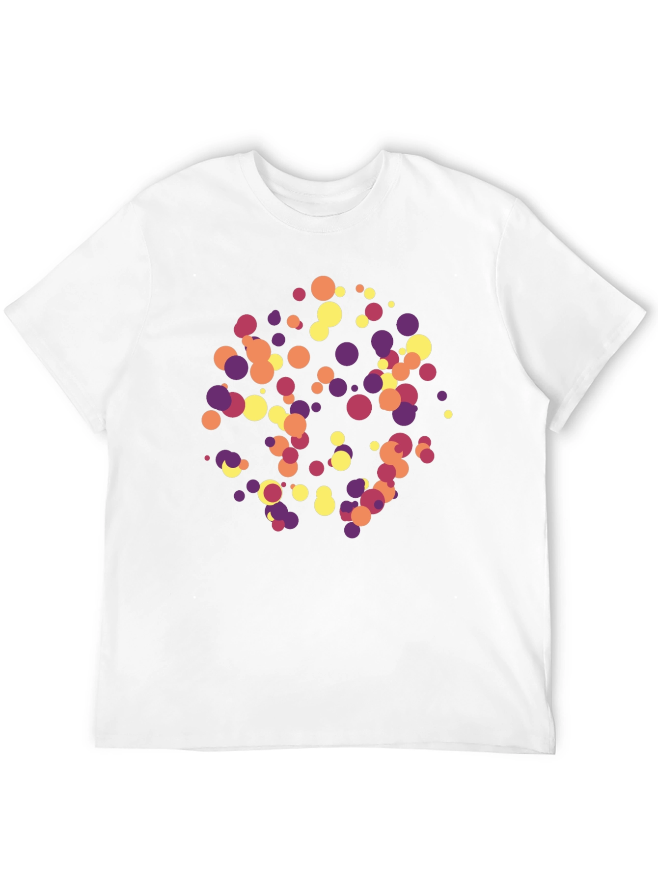 Abstract Dot Pattern Black T-Shirt
