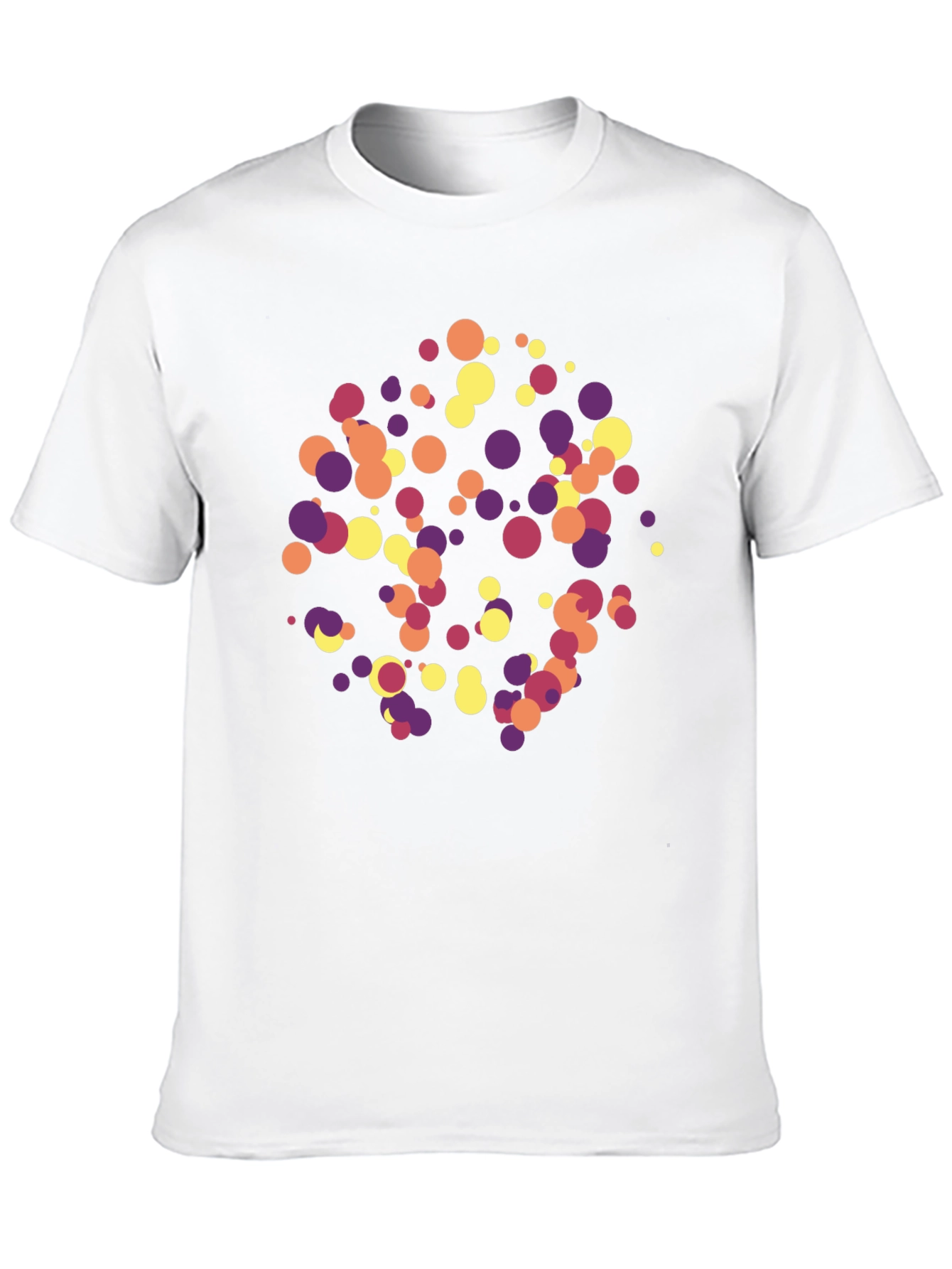 Abstract Dot Pattern Black T-Shirt