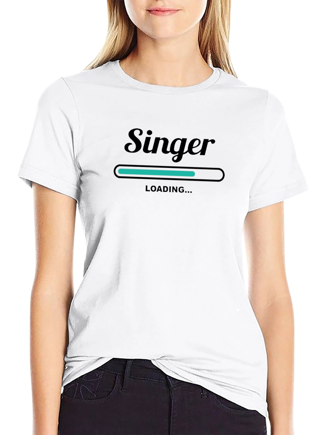 Singer Loading T-Shirt - Black