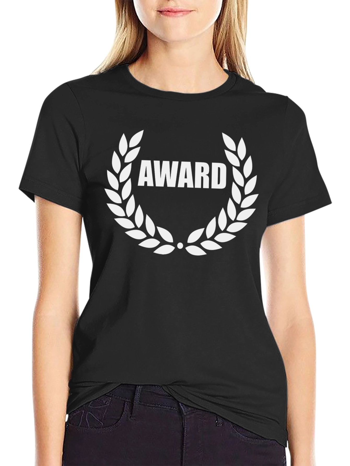 Award Graphic Tee - Laurel Wreath Design