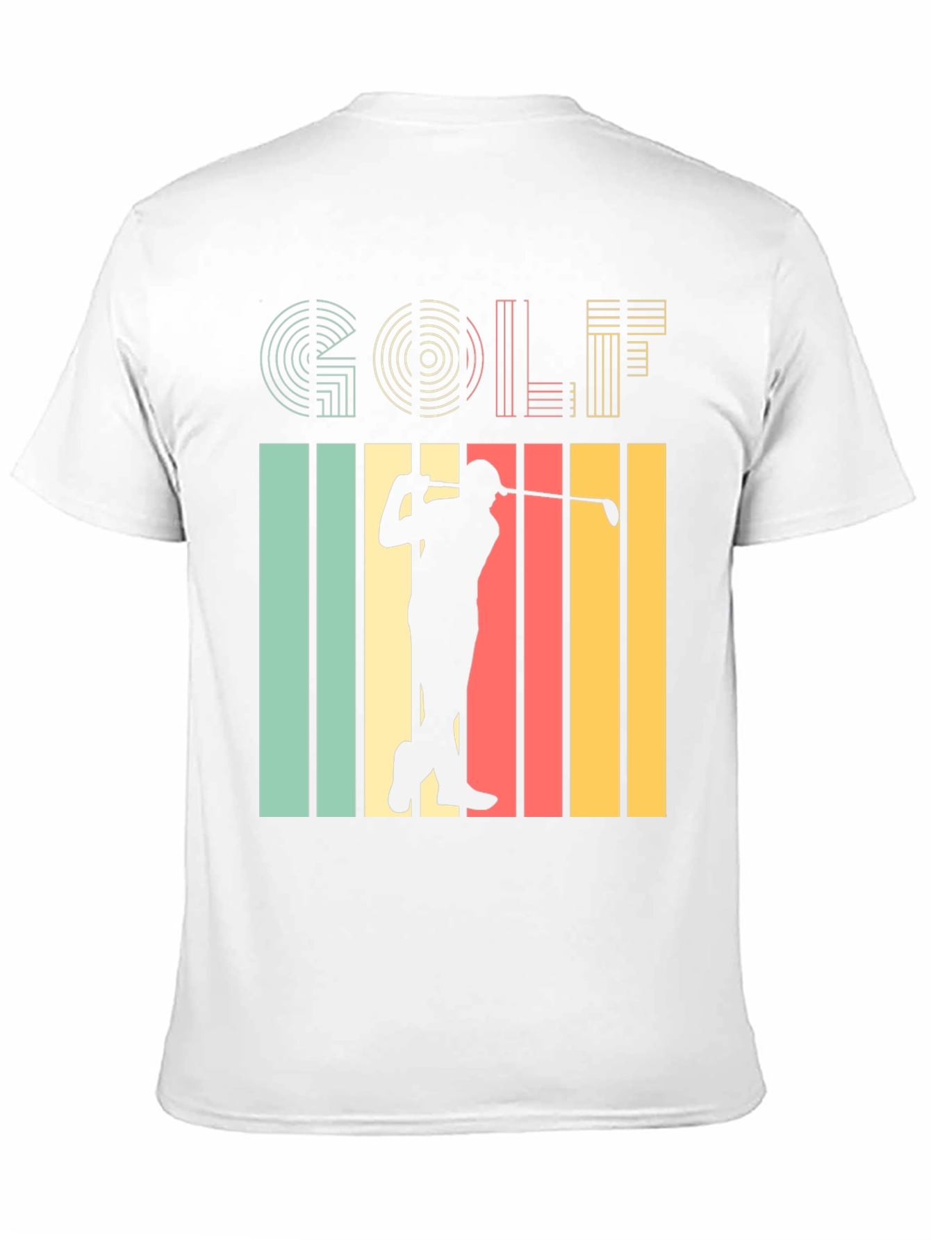 Retro Golf T-Shirt - Golfer Silhouette Tee