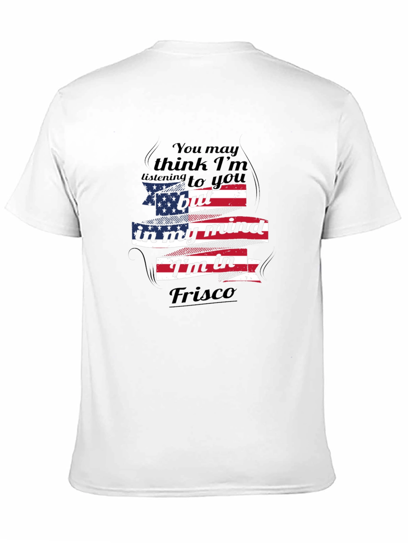 Frisco Mind USA Flag Mens T-Shirt