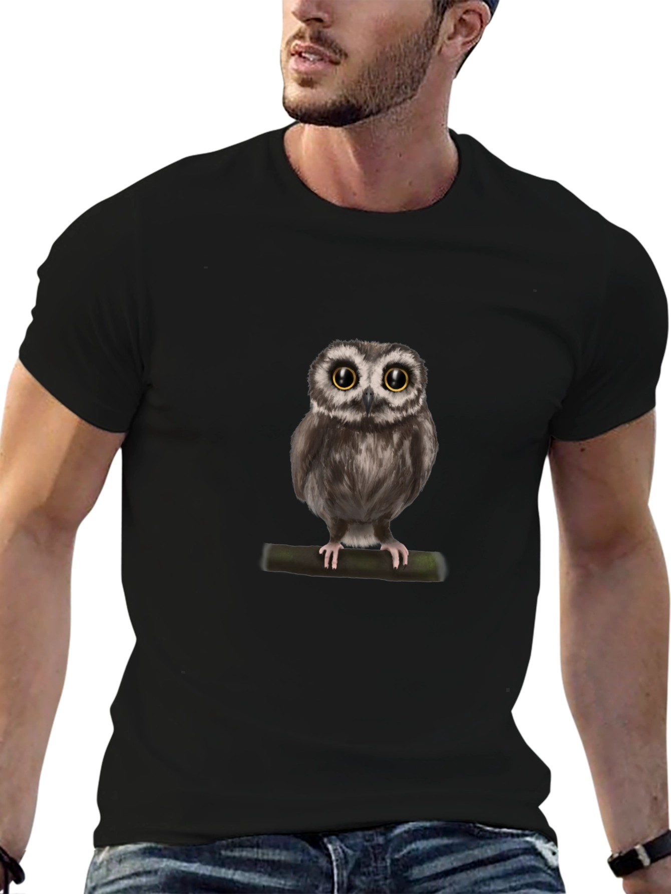Owl Graphic Tee - Unique Bird Lover Design