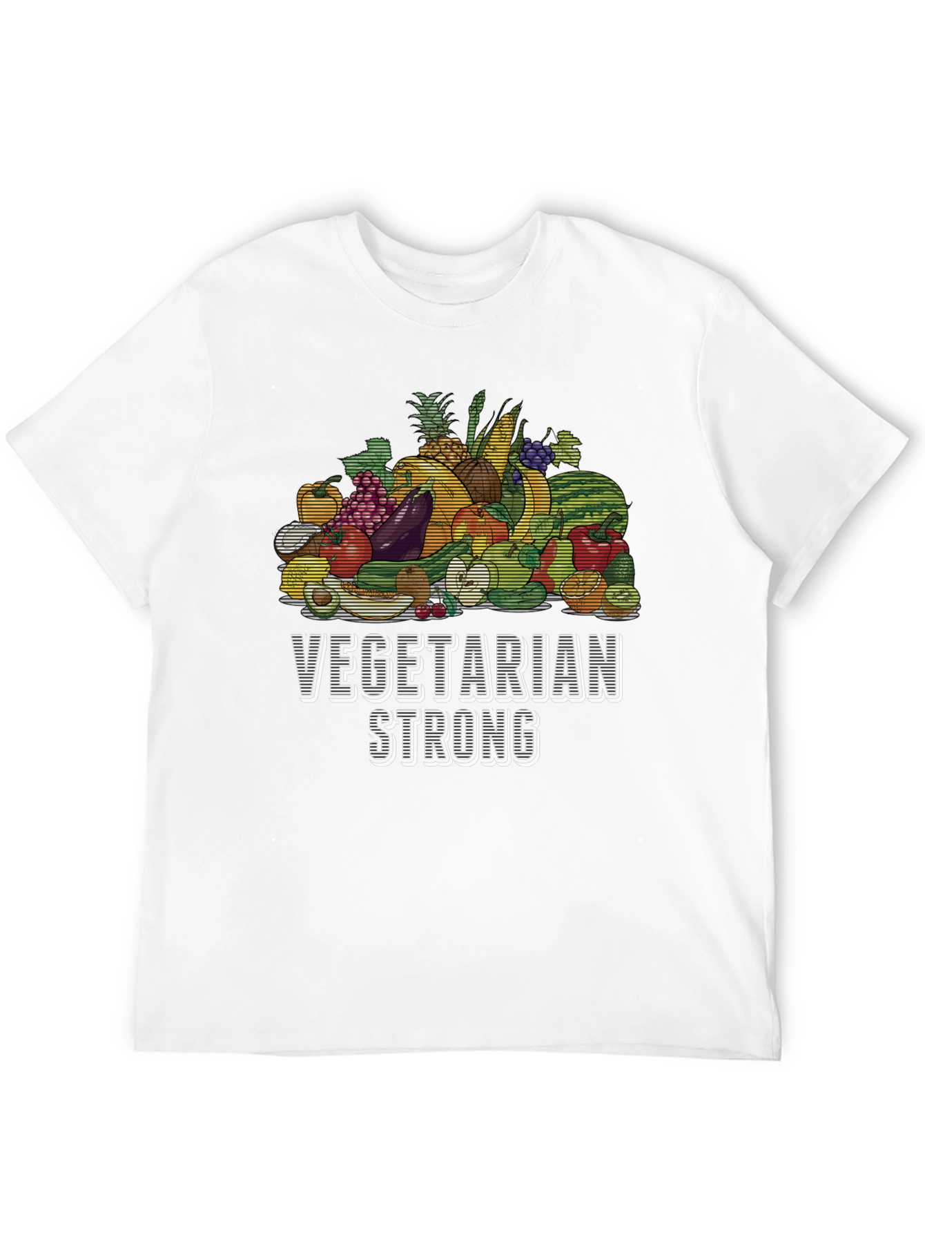 Vegetarian Strong T-Shirt - Vegan Graphic Tee