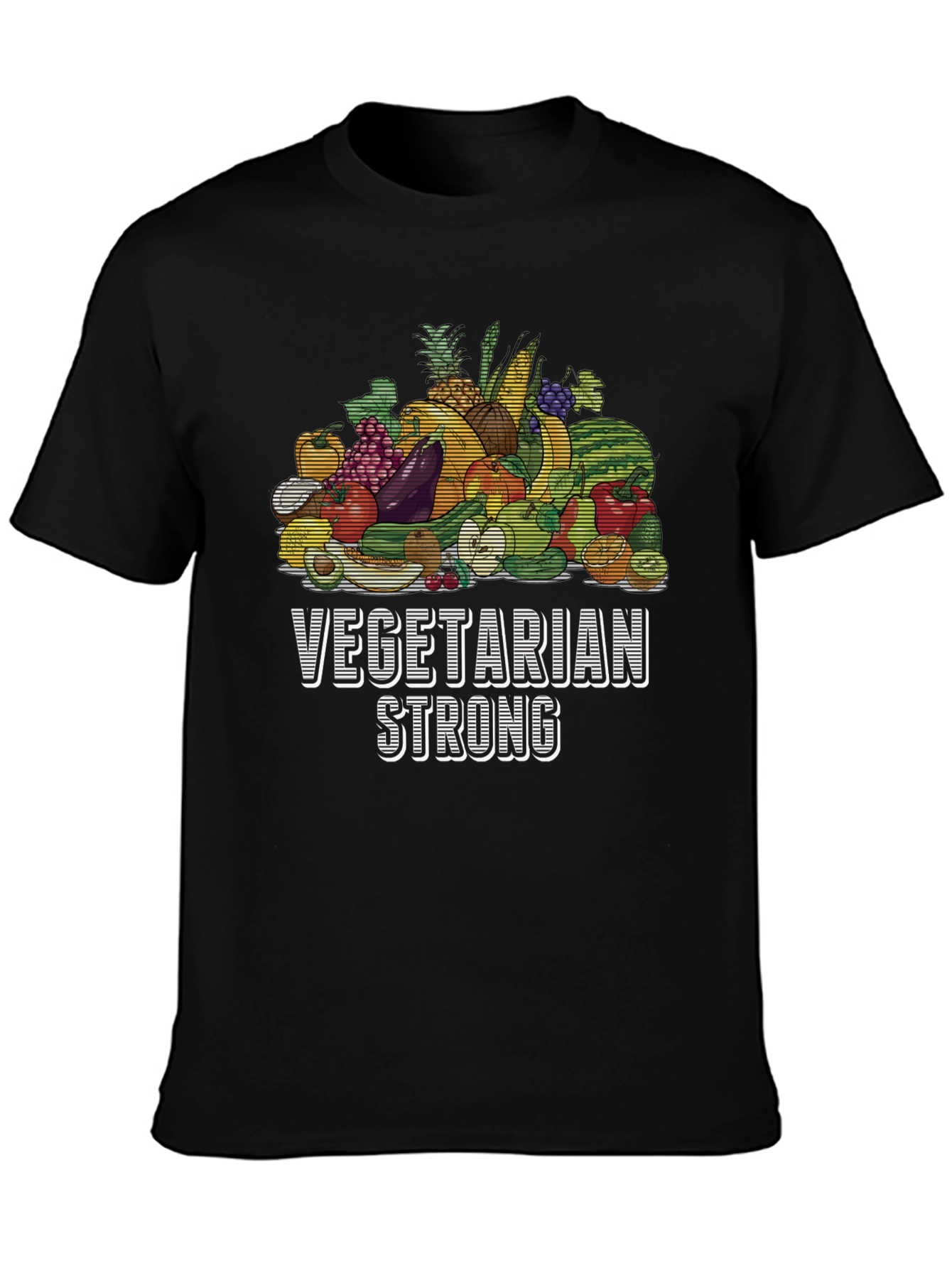 Vegetarian Strong T-Shirt - Vegan Graphic Tee