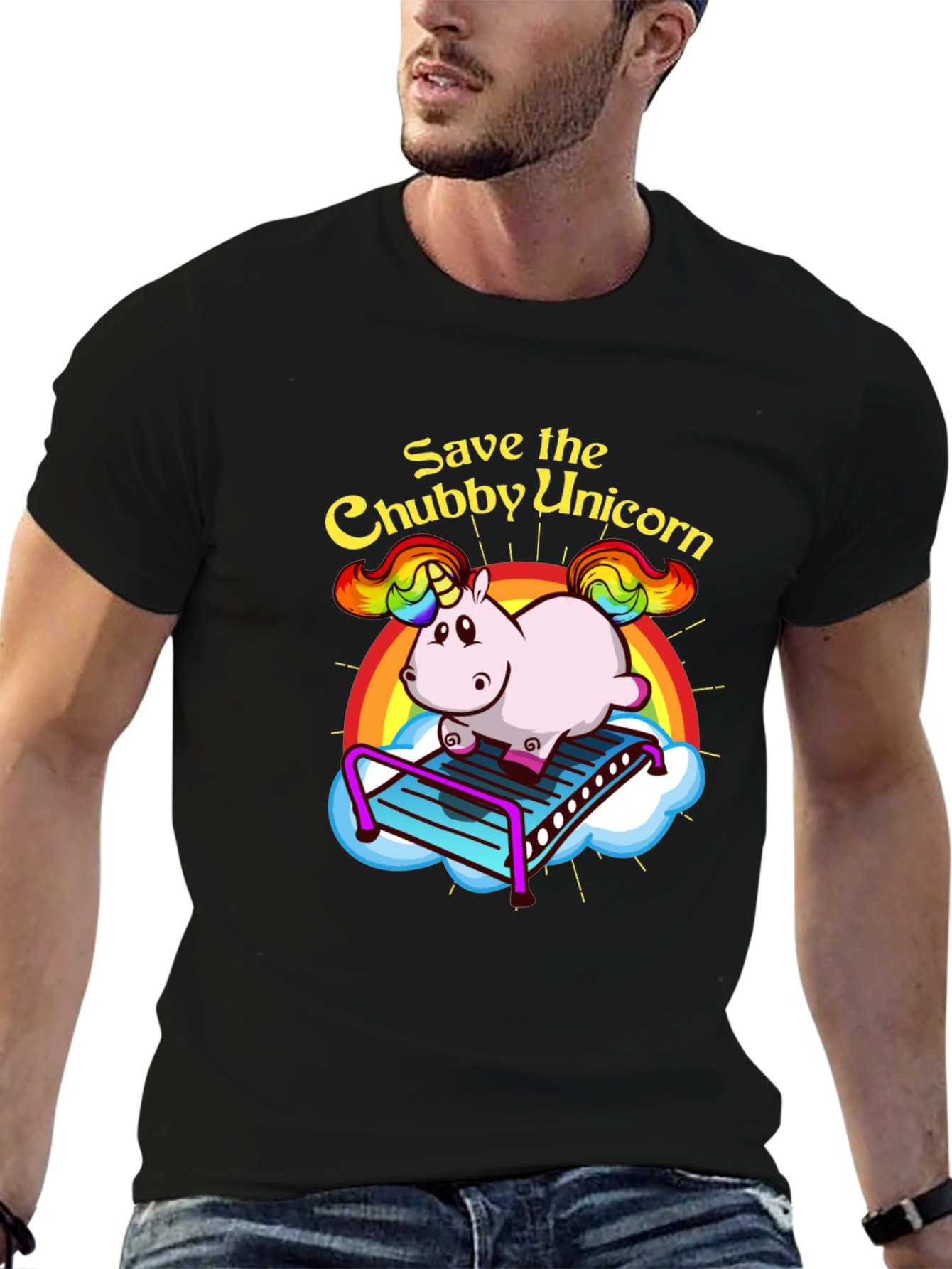 Save the Chubby Unicorn Graphic Tee