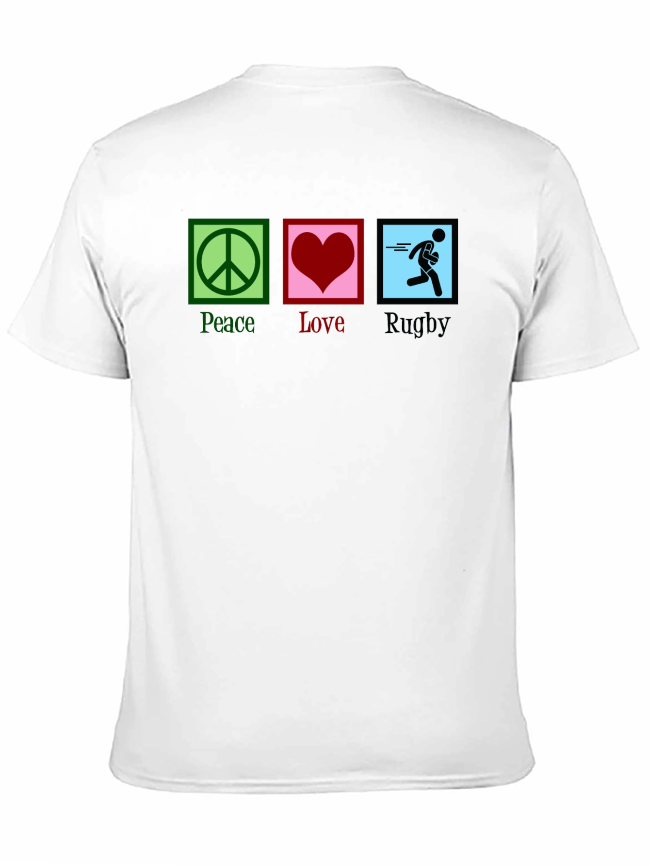 Peace Love Rugby Graphic Tee