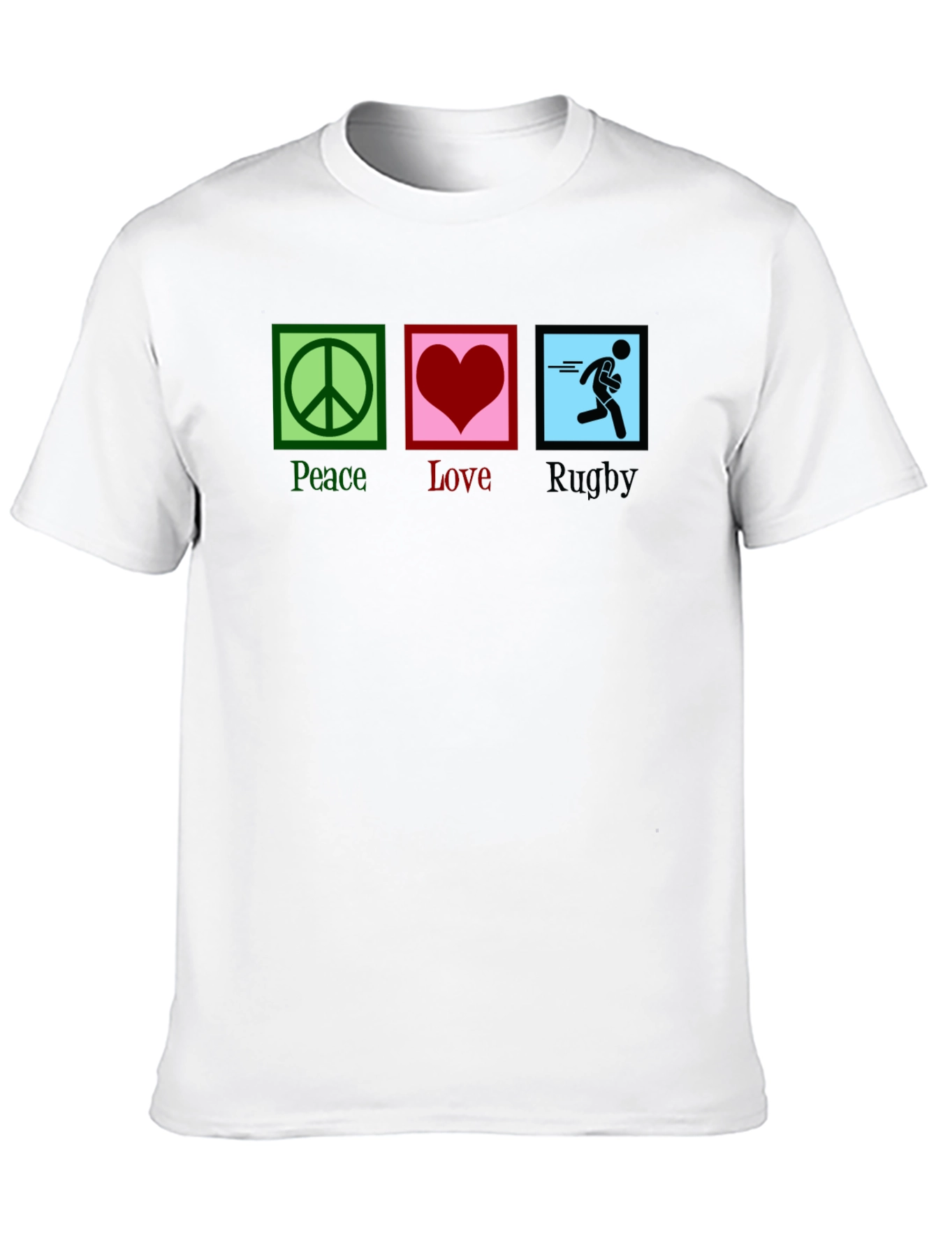 Peace Love Rugby Graphic Tee