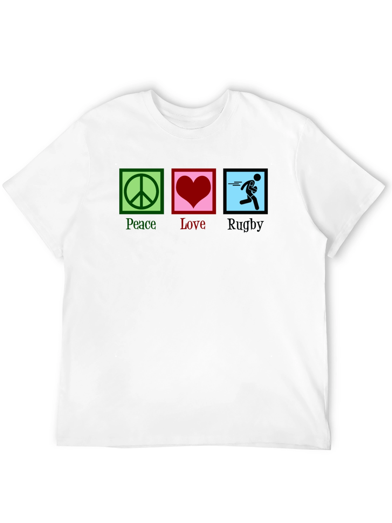 Peace Love Rugby Graphic Tee