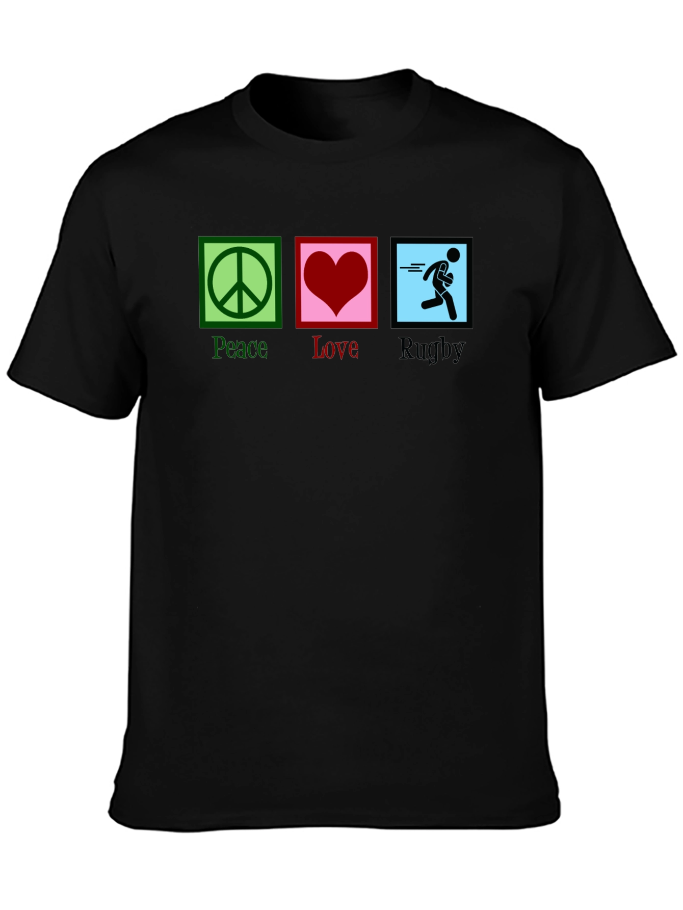 Peace Love Rugby Graphic Tee