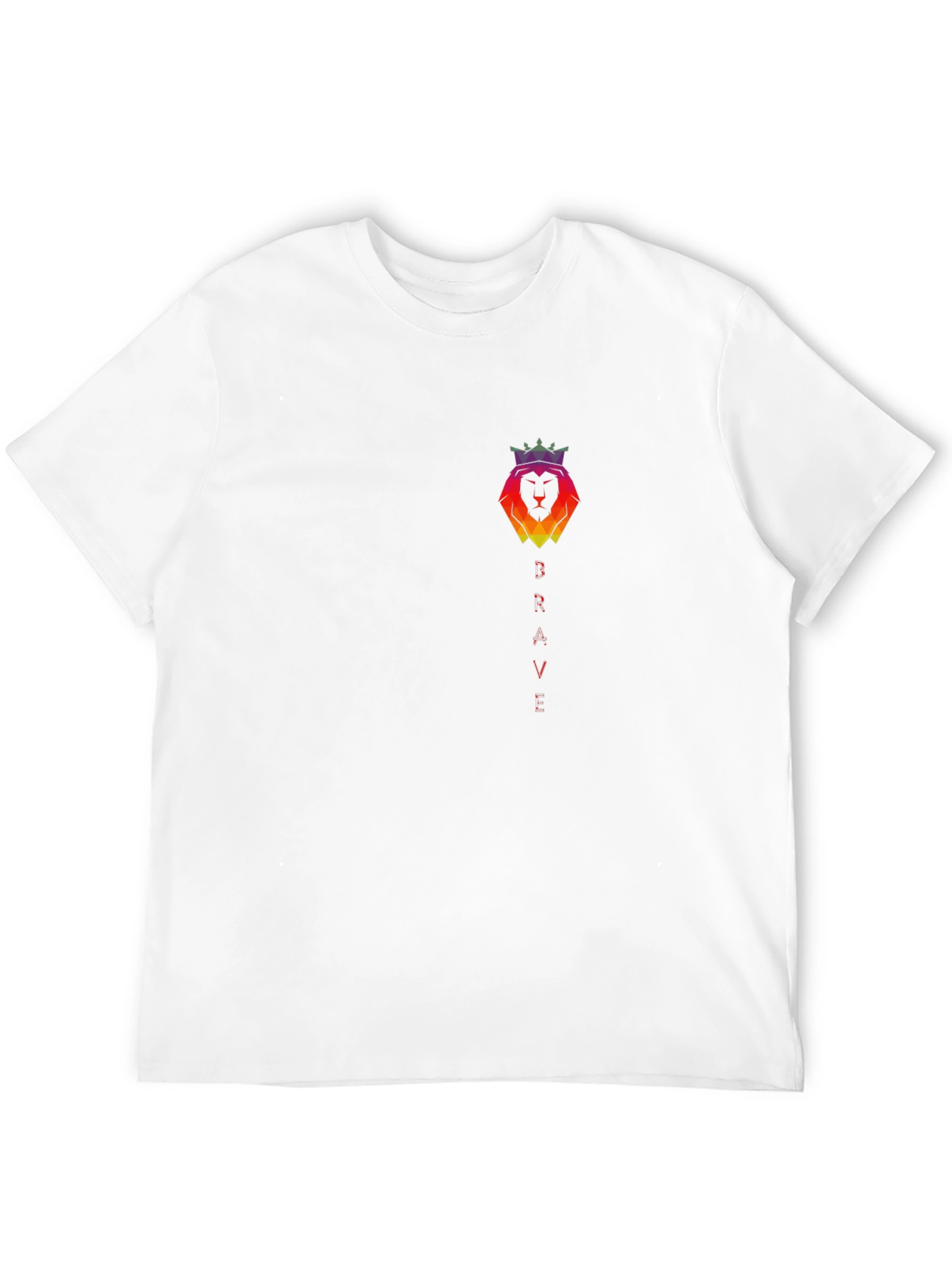 Brave Lion King Graphic T-Shirt - Mens Black Tee