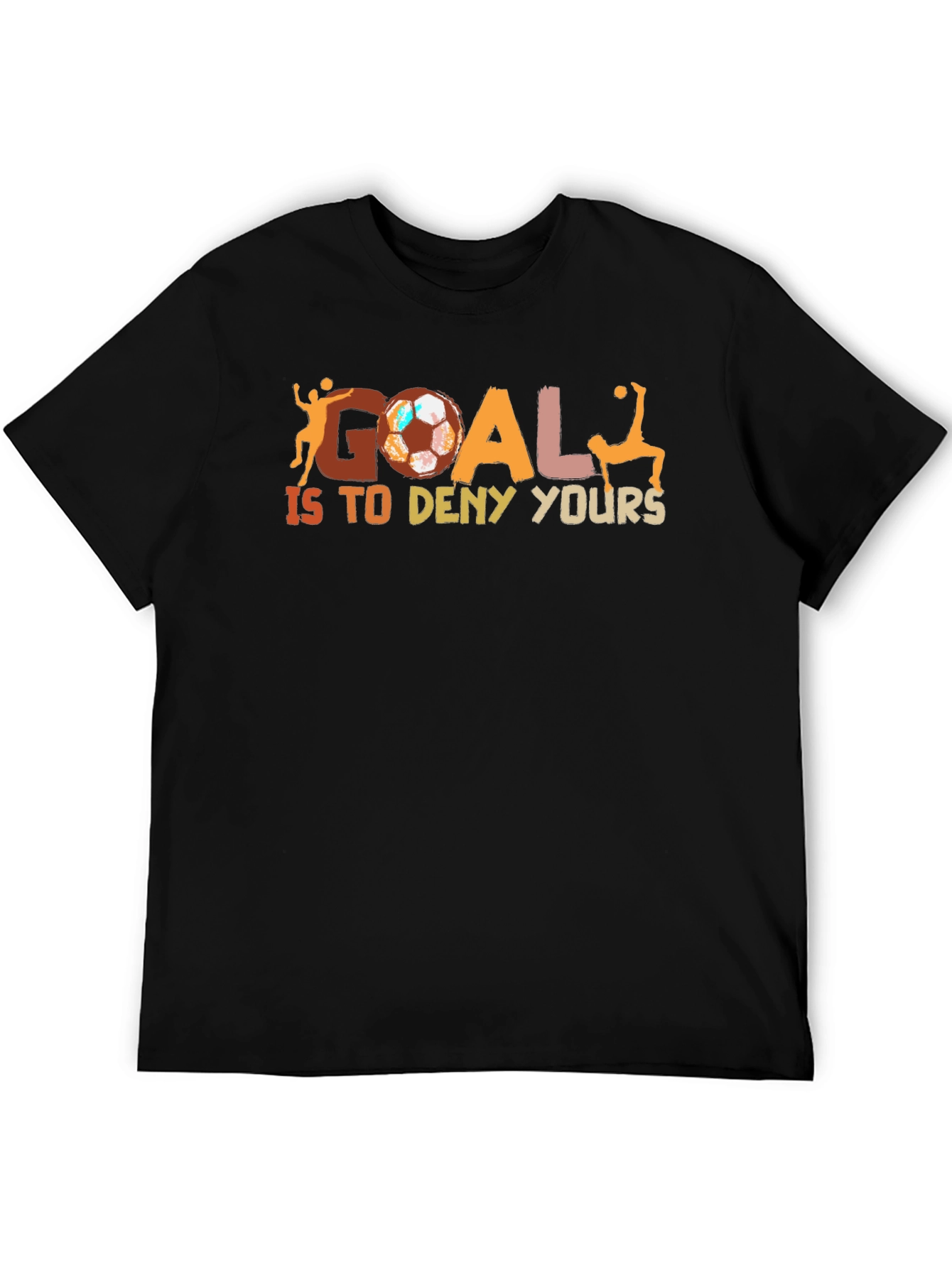 Soccer Goal Graphic T-Shirt - Casual Style
