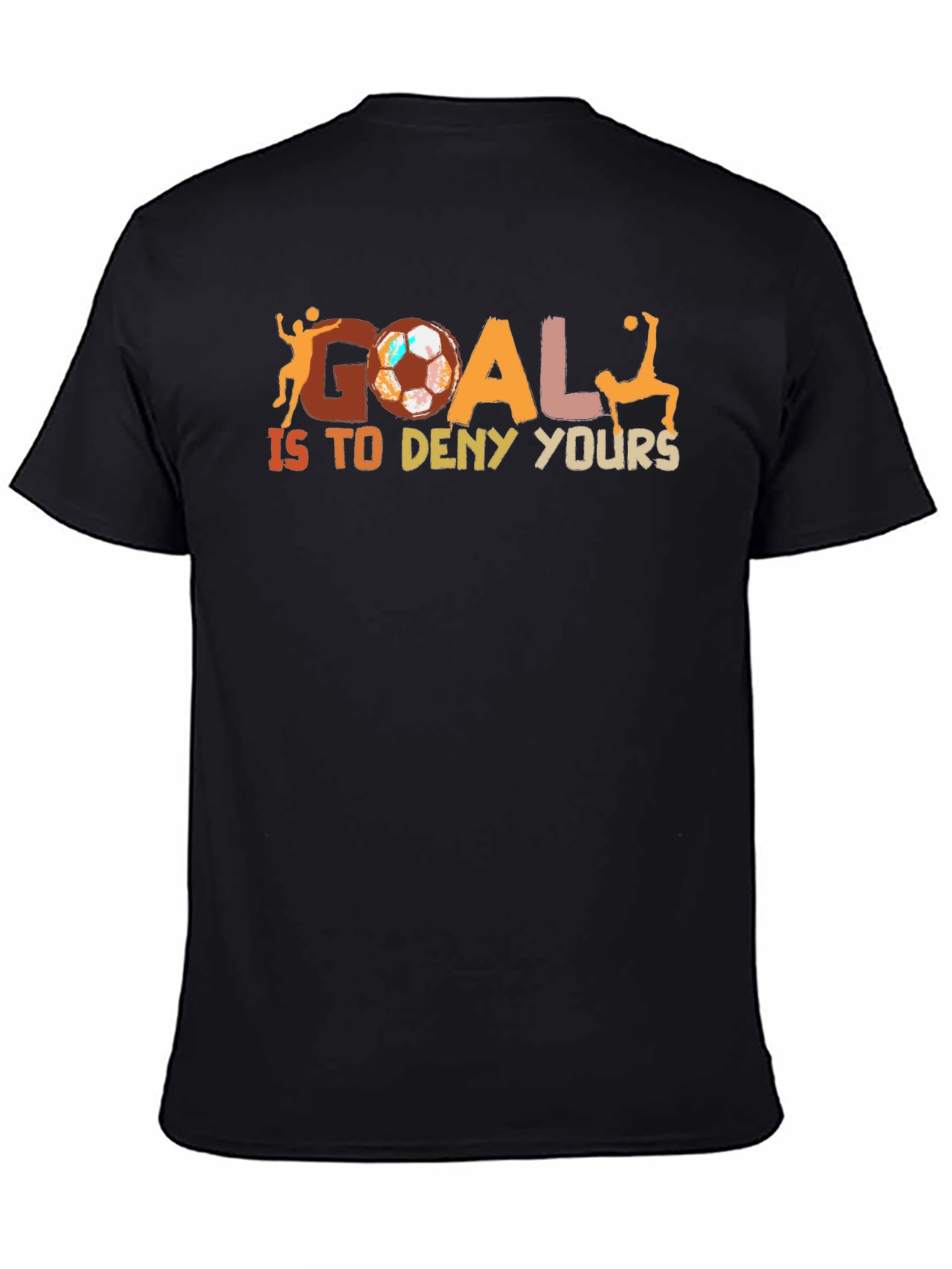 Soccer Goal Graphic T-Shirt - Casual Style