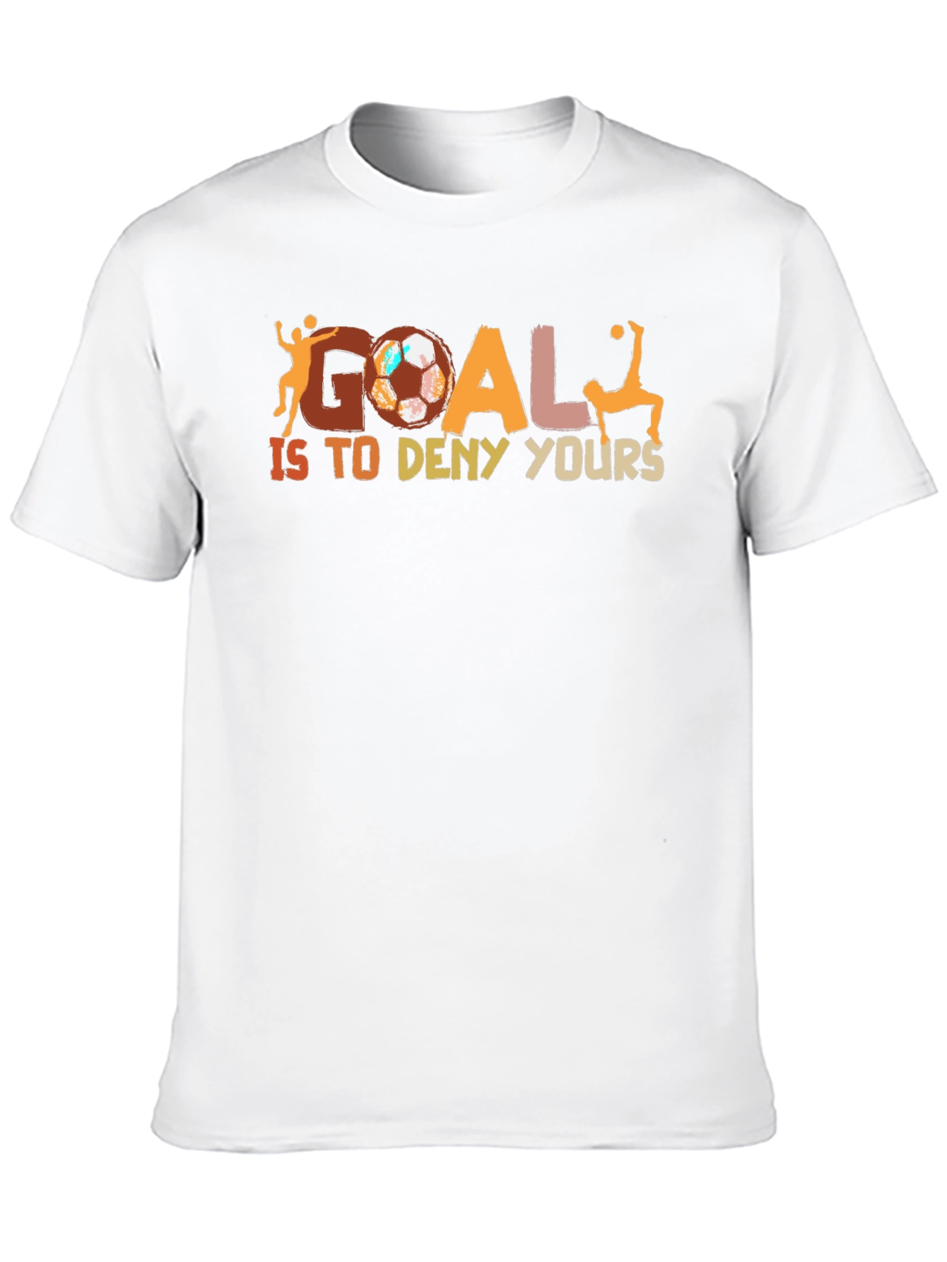 Soccer Goal Graphic T-Shirt - Casual Style