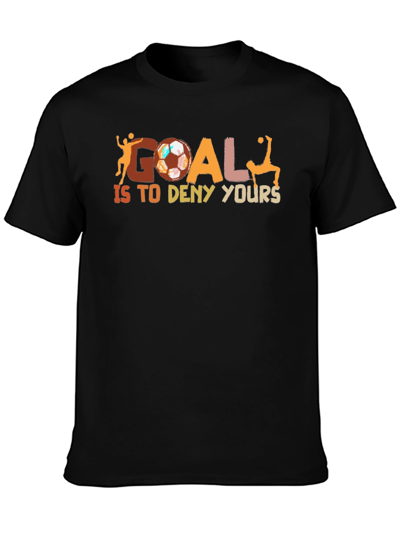 Soccer Goal Graphic T-Shirt - Casual Style