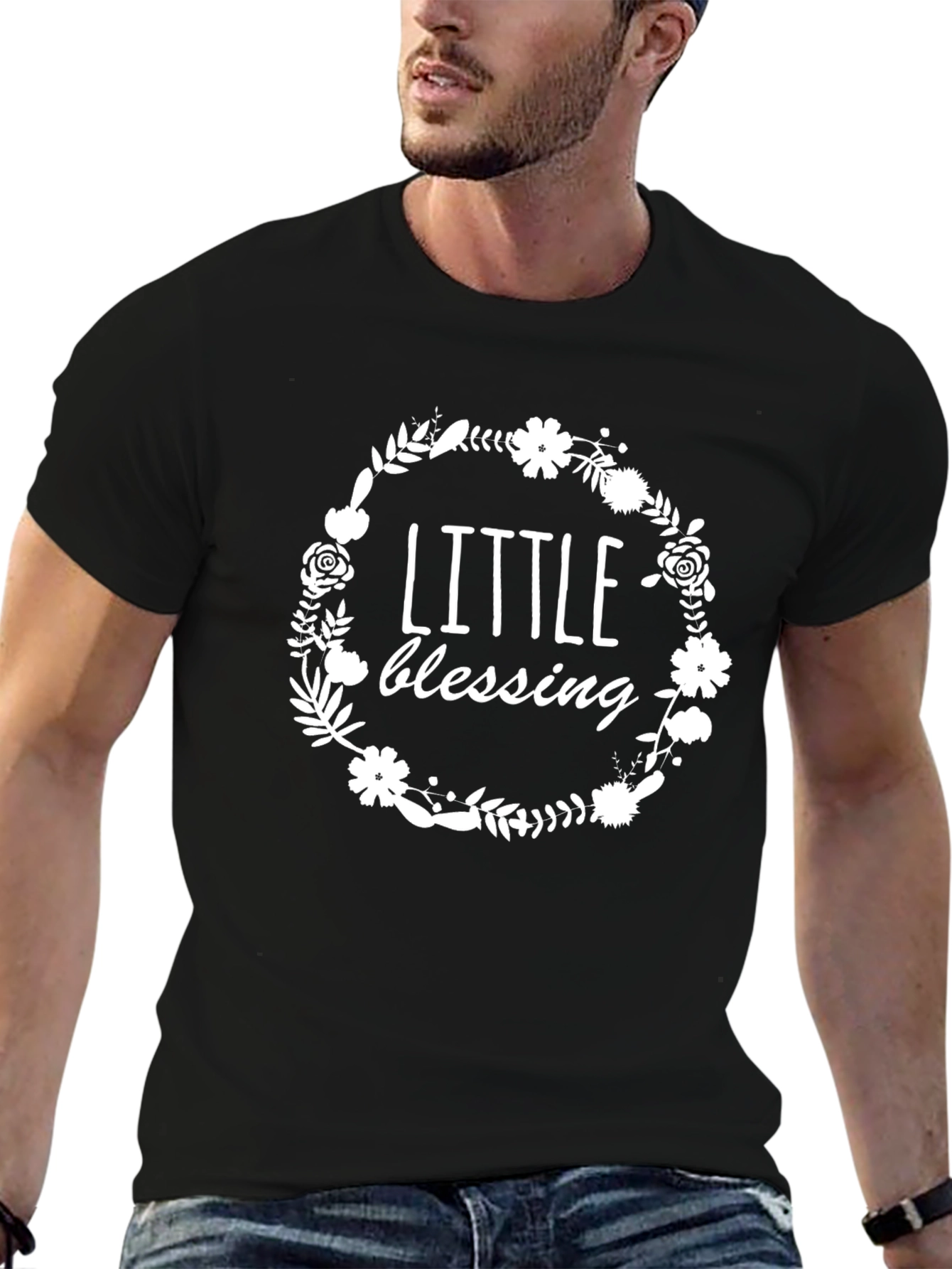 Little Blessing Graphic Tee - Unisex Black Shirt