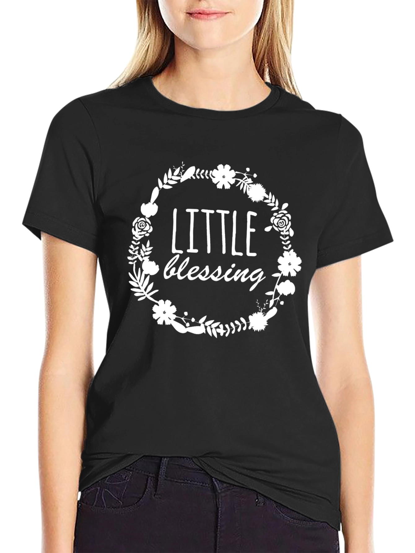 Little Blessing Graphic Tee - Unisex Black Shirt
