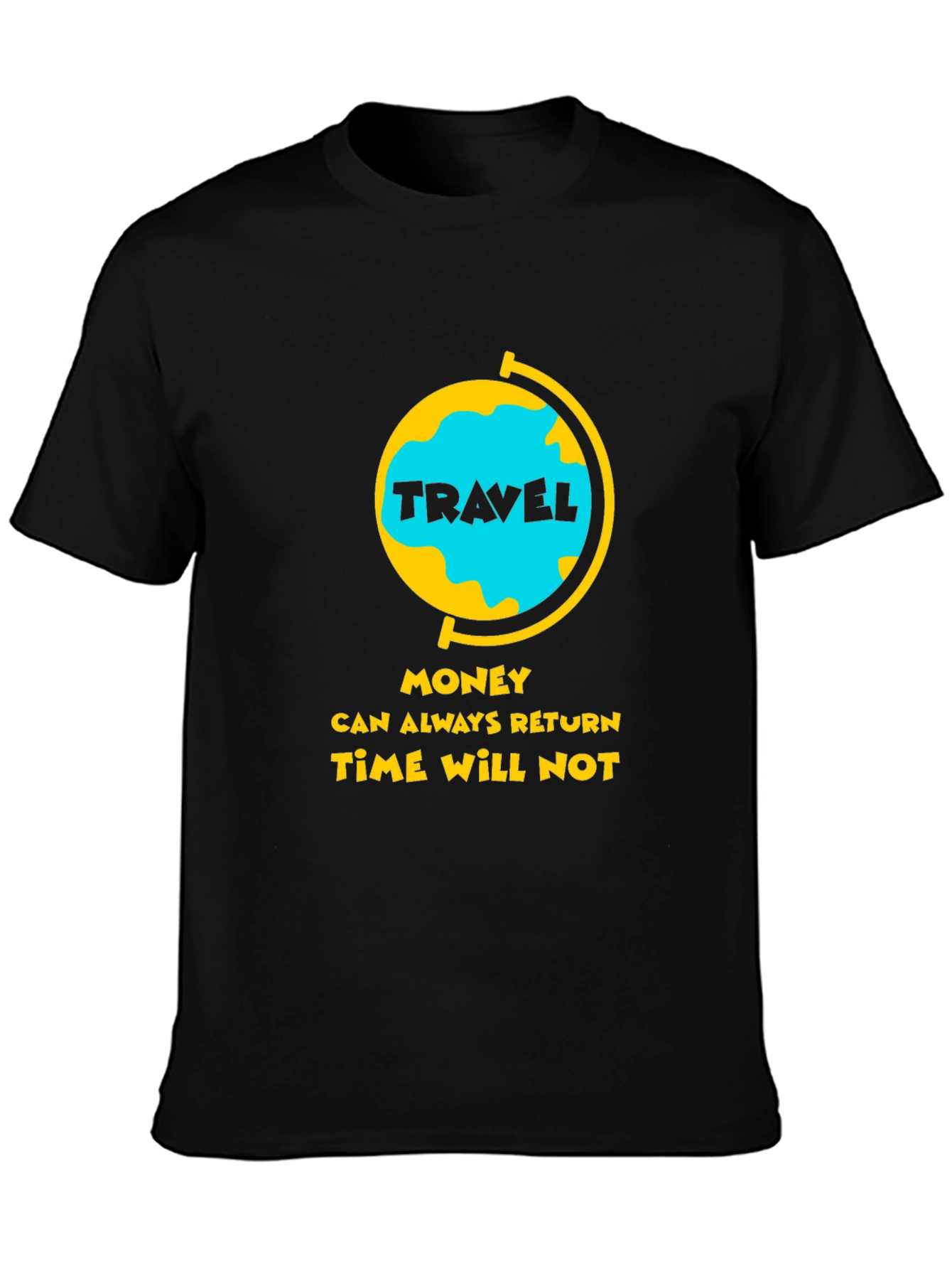 Travel Globe Graphic Tee - Time Will Not