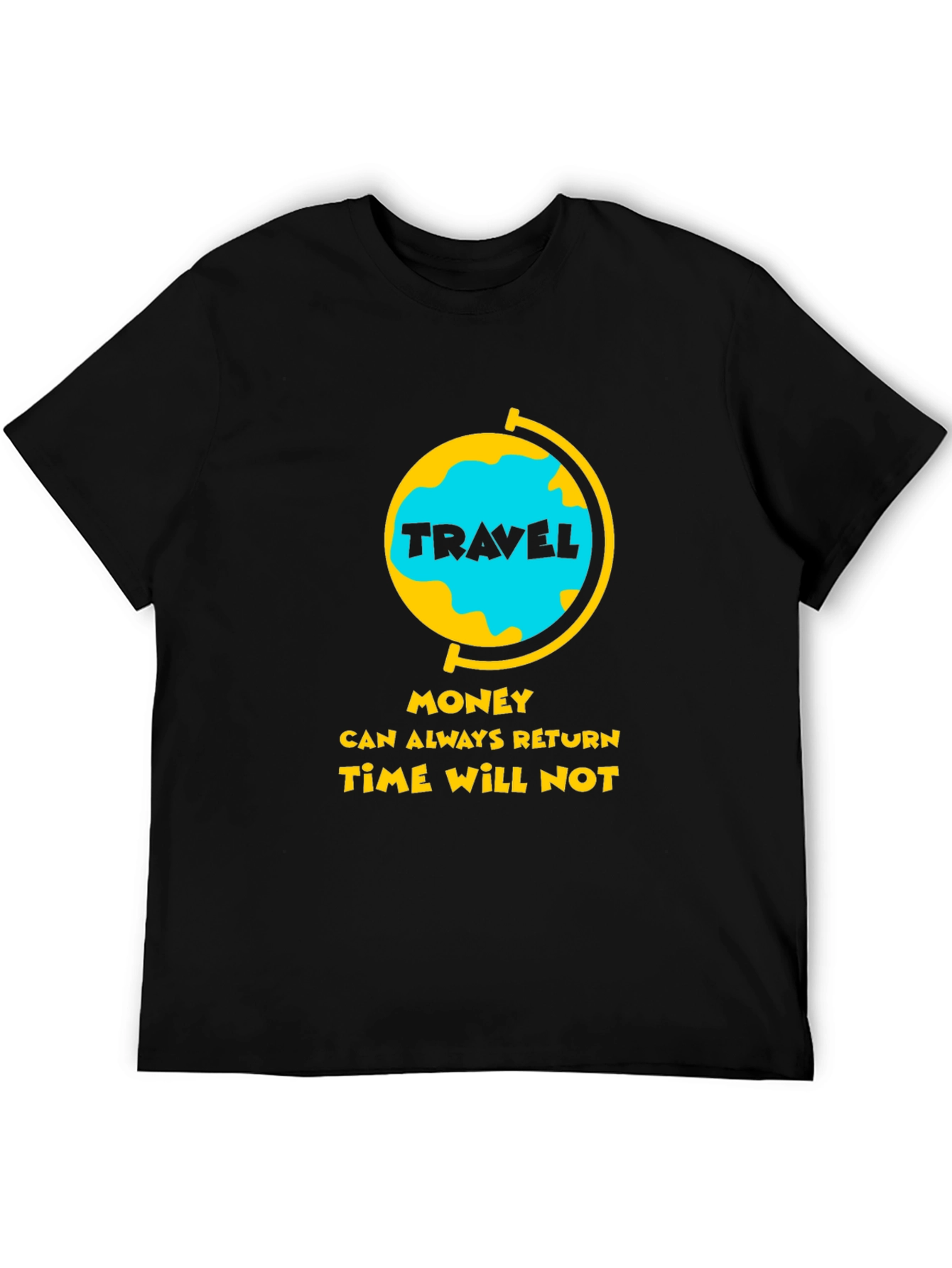 Travel Globe Graphic Tee - Time Will Not