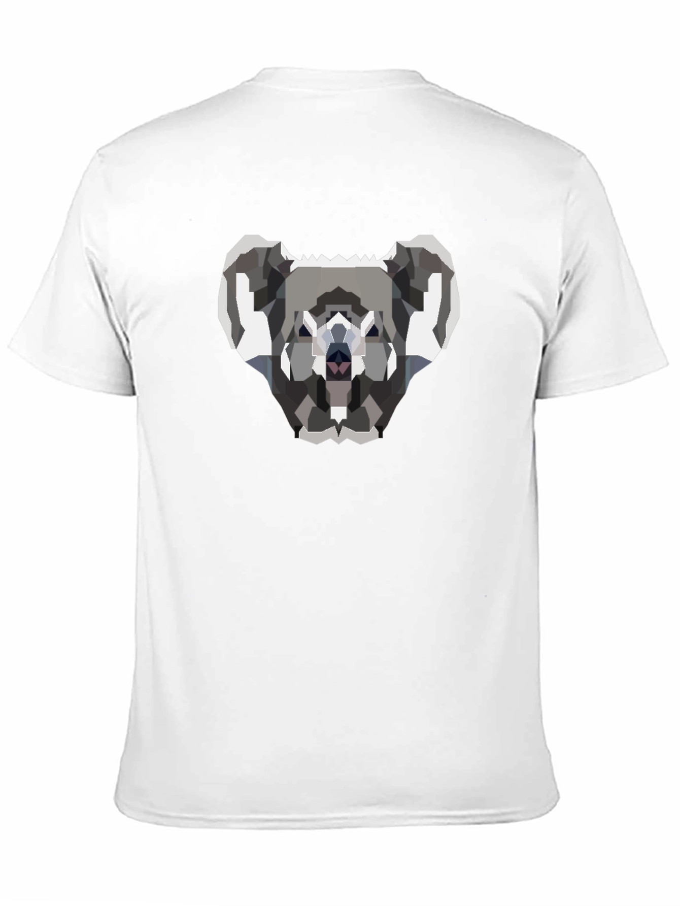 Geometric Koala Graphic T-Shirt - Black