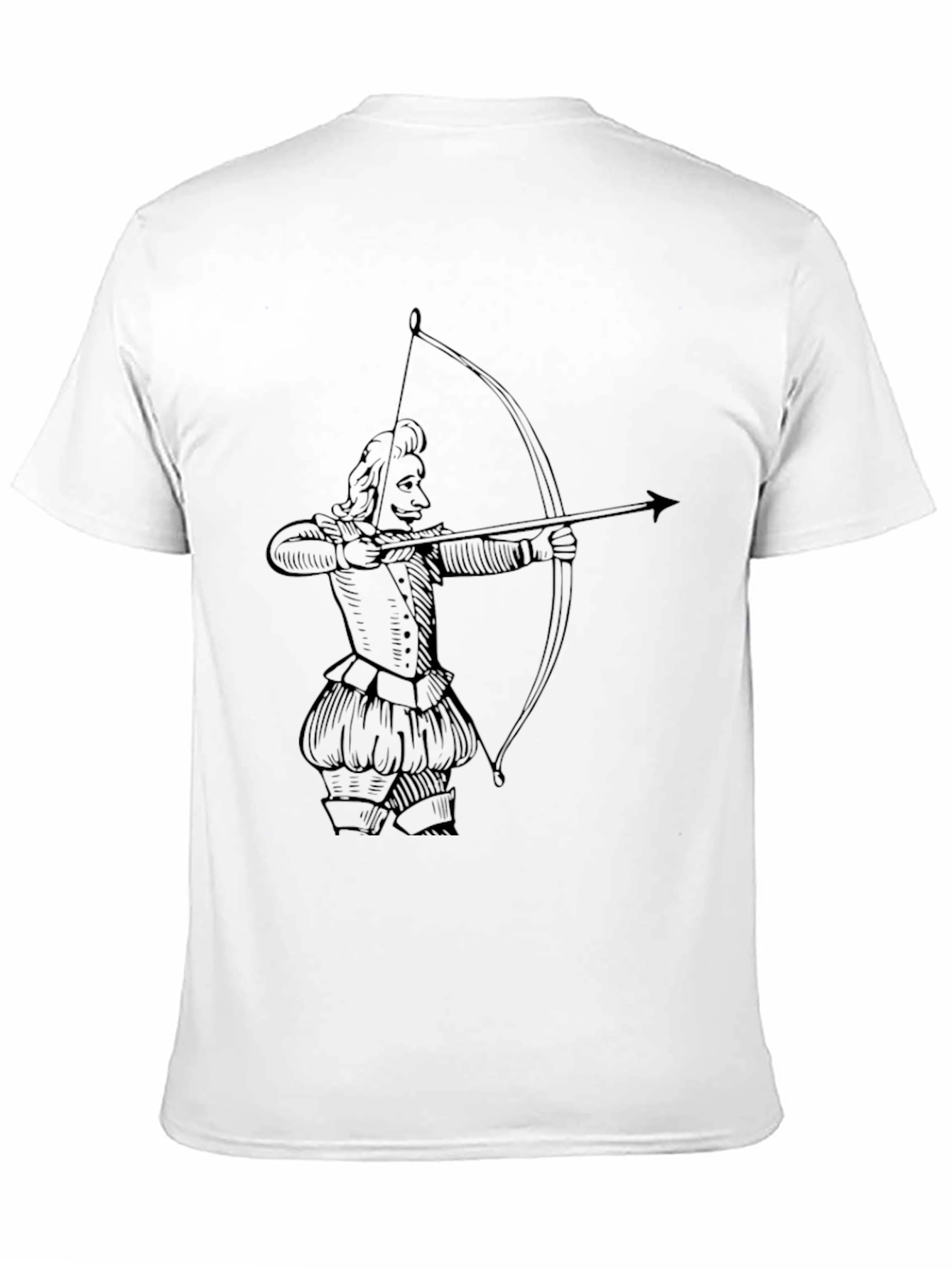 Archer Graphic Tee - Black Cotton T-Shirt