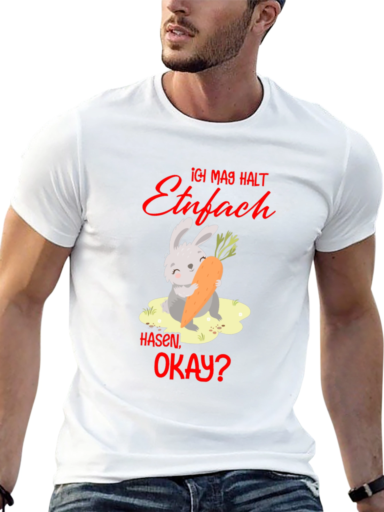 Funny Ich mag halt Hasen okay? Bunny T-Shirt