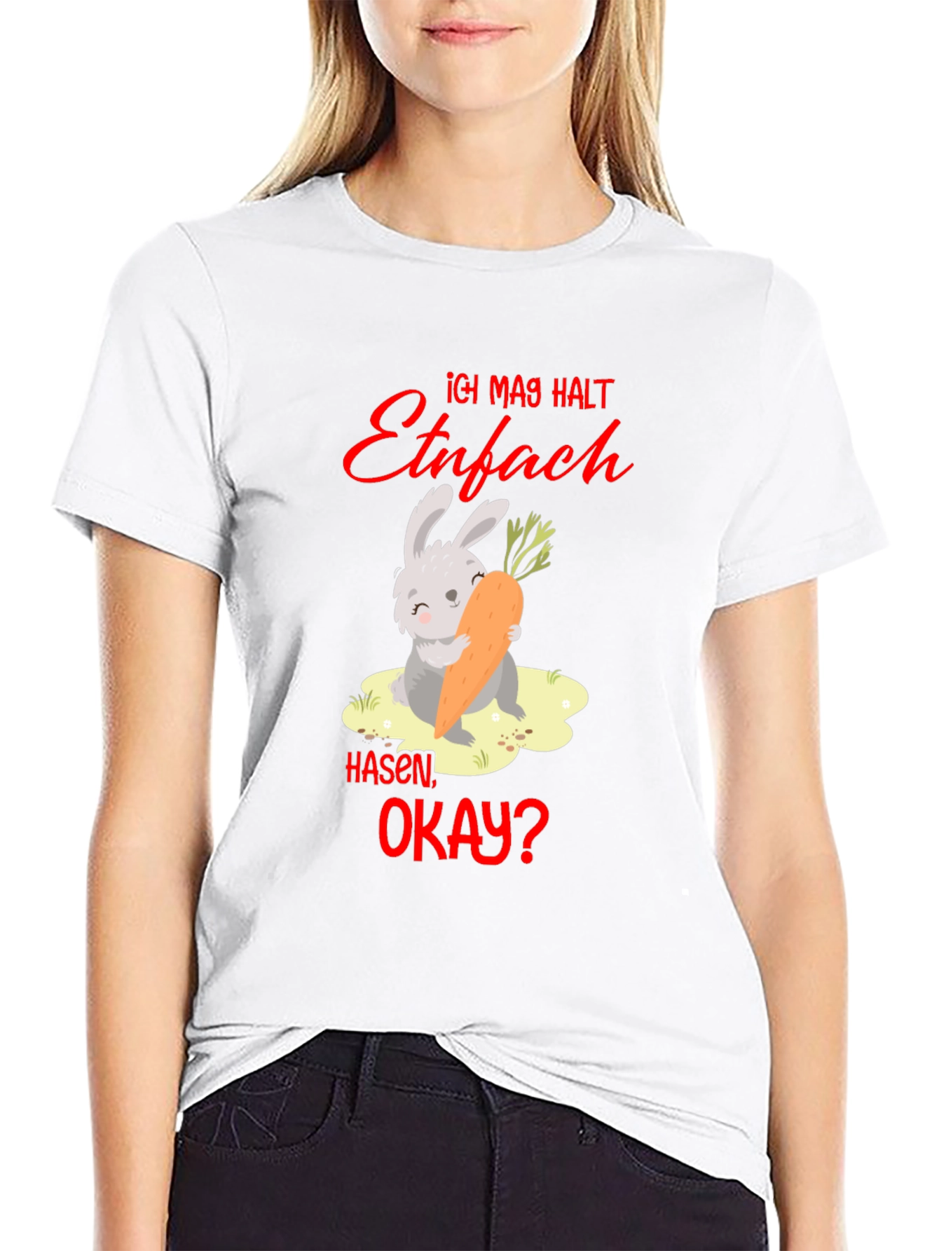 Funny Ich mag halt Hasen okay? Bunny T-Shirt