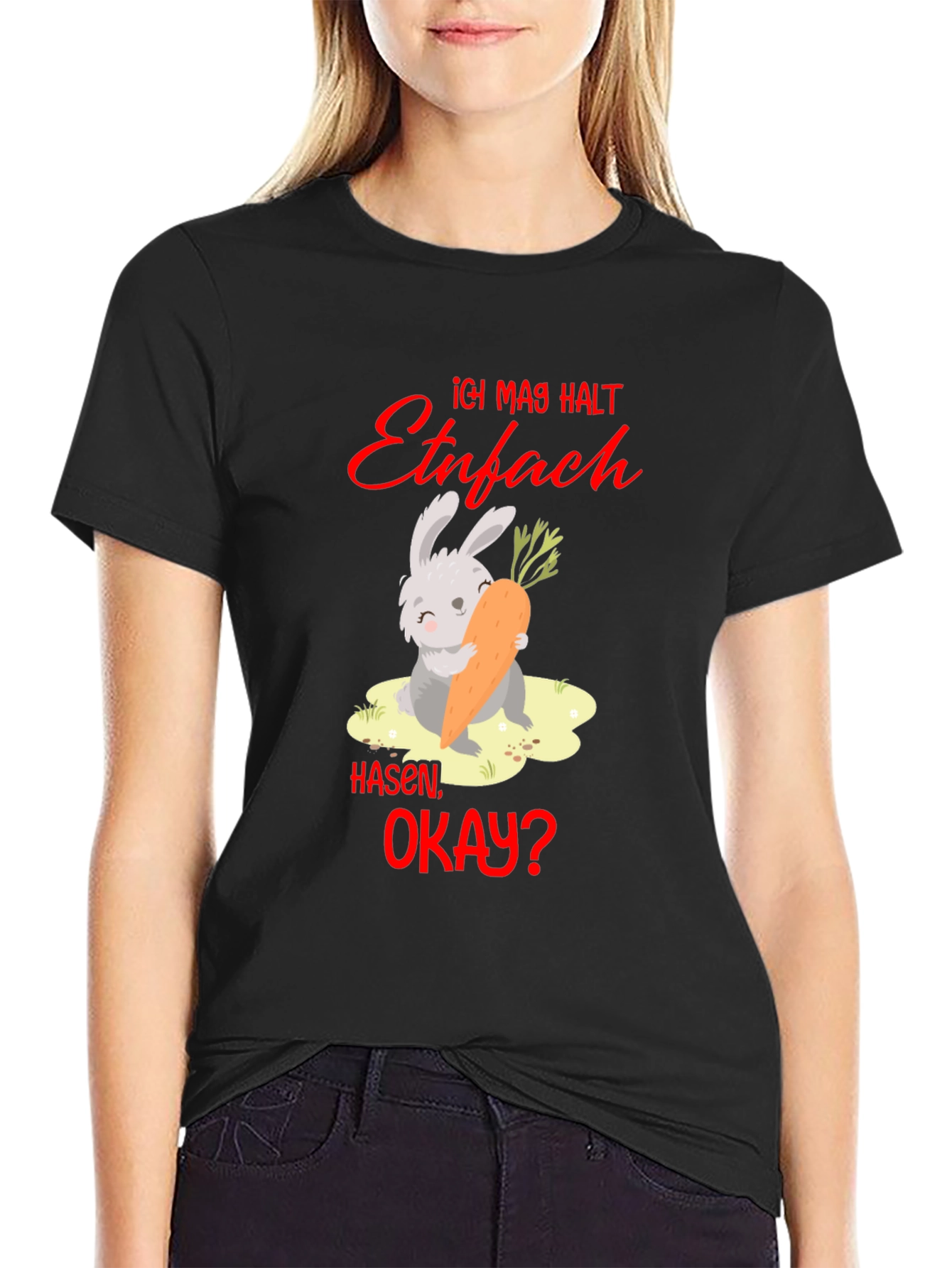 Funny Ich mag halt Hasen okay? Bunny T-Shirt