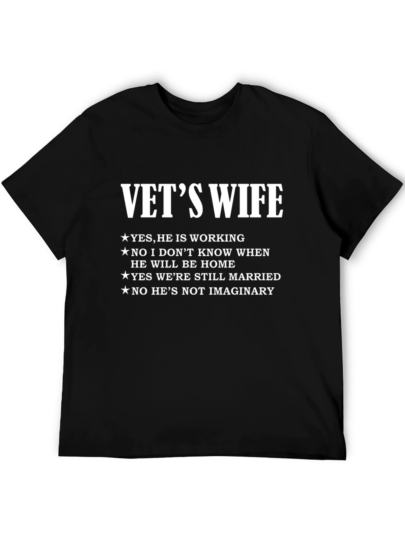 Vets Wife T-Shirt - Military Wife Tee