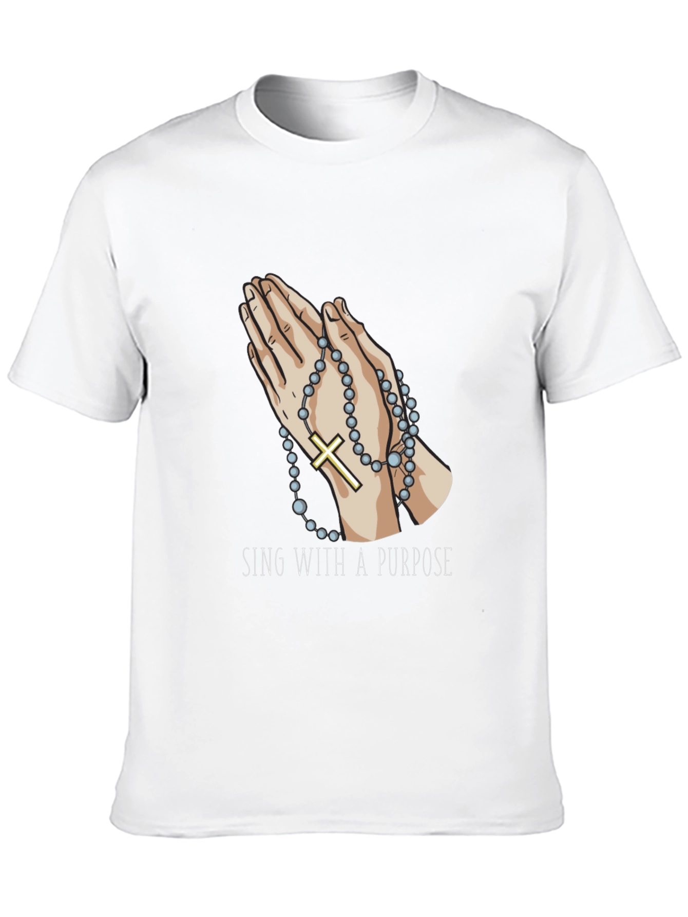 Praying Hands Rosary T-Shirt