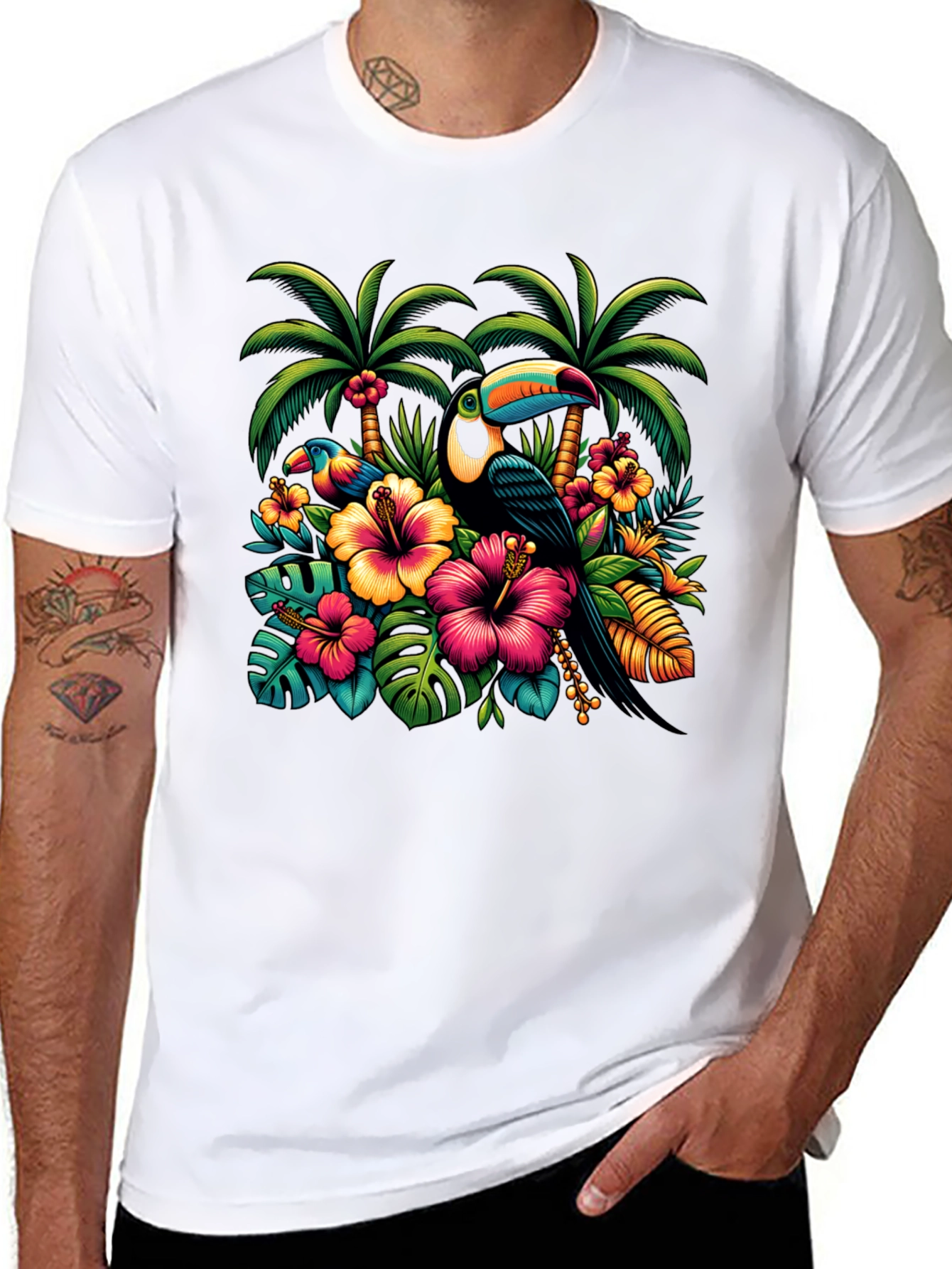 Tropical Toucan Graphic Tee