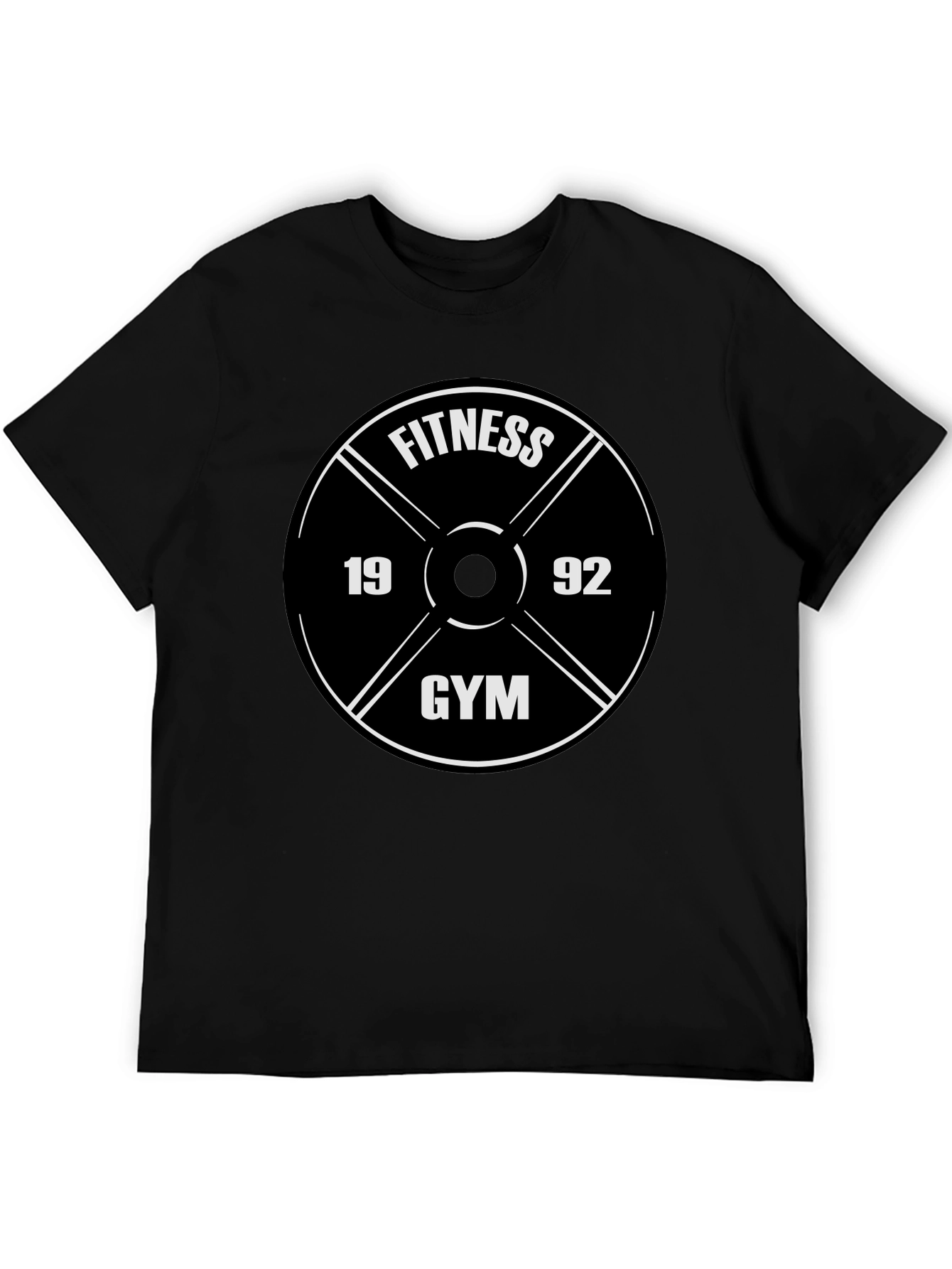 Fitness Gym 1992 Graphic Tee - Black