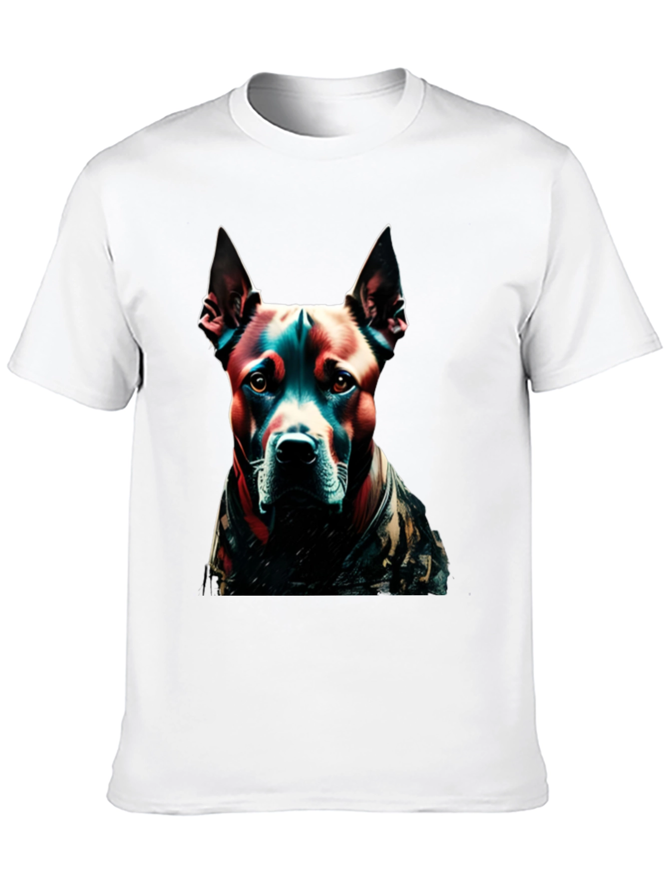 Cool Dog Graphic Tee - Black Cotton Blend