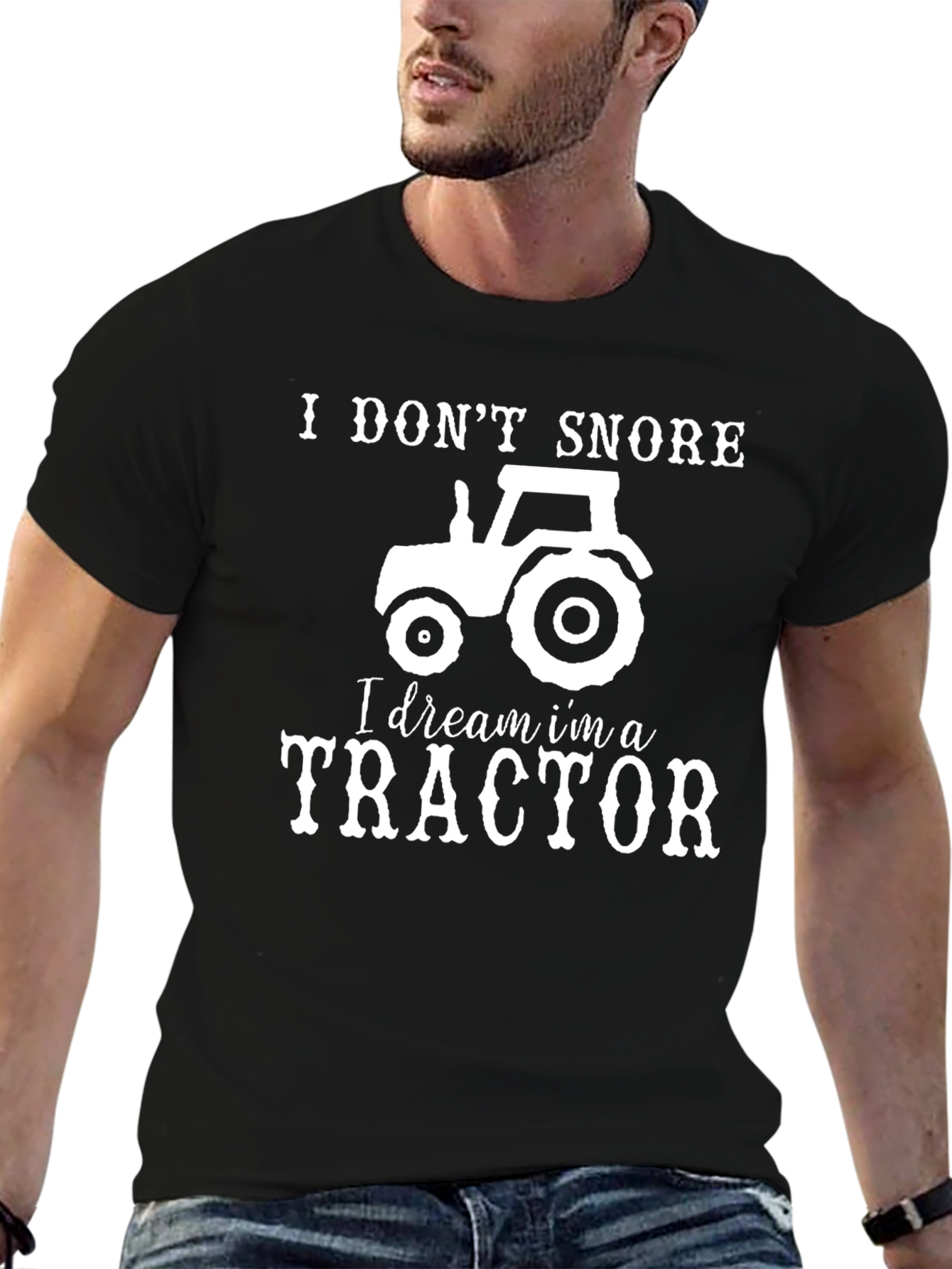 I Dream Im a Tractor Funny Novelty T-Shirt