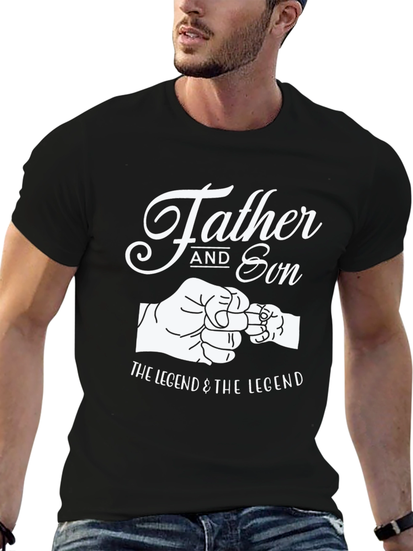 Father and Son Matching Graphic T-Shirt