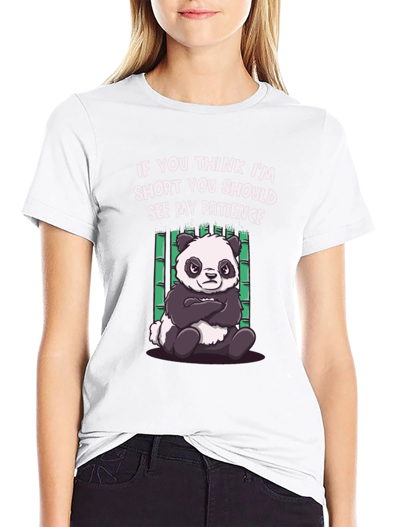 Funny Panda Short Patience T-Shirt