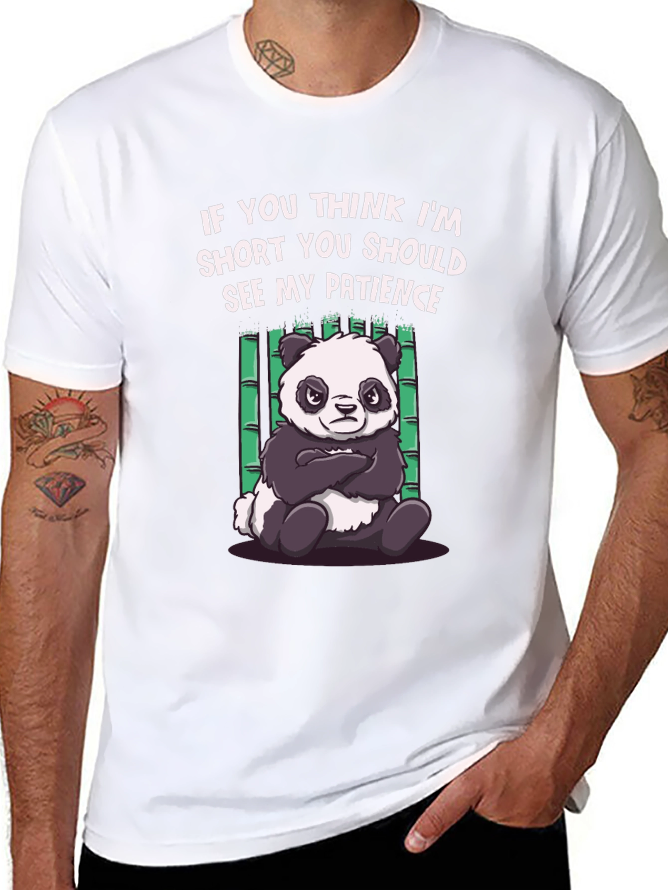 Funny Panda Short Patience T-Shirt
