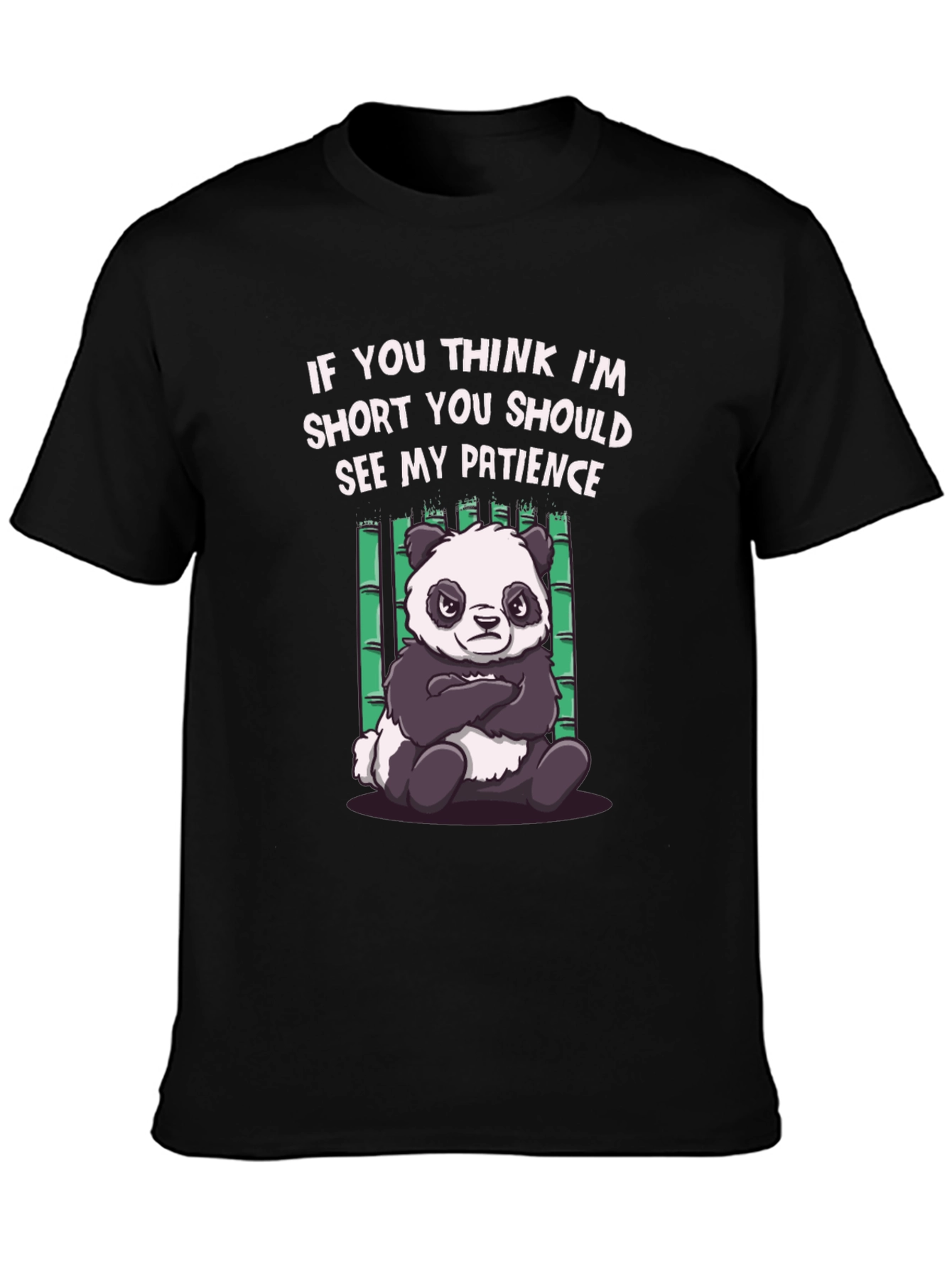Funny Panda Short Patience T-Shirt