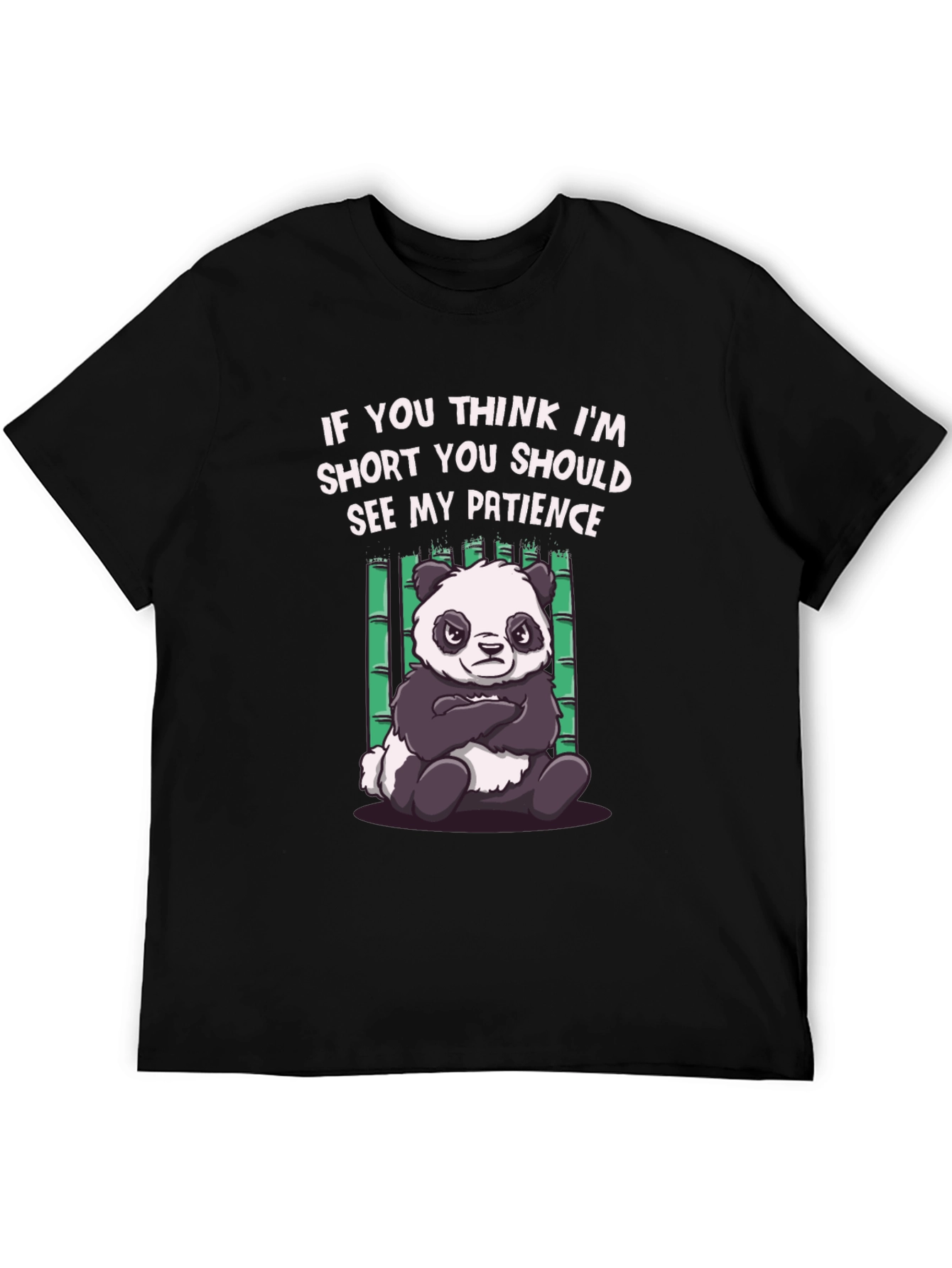 Funny Panda Short Patience T-Shirt