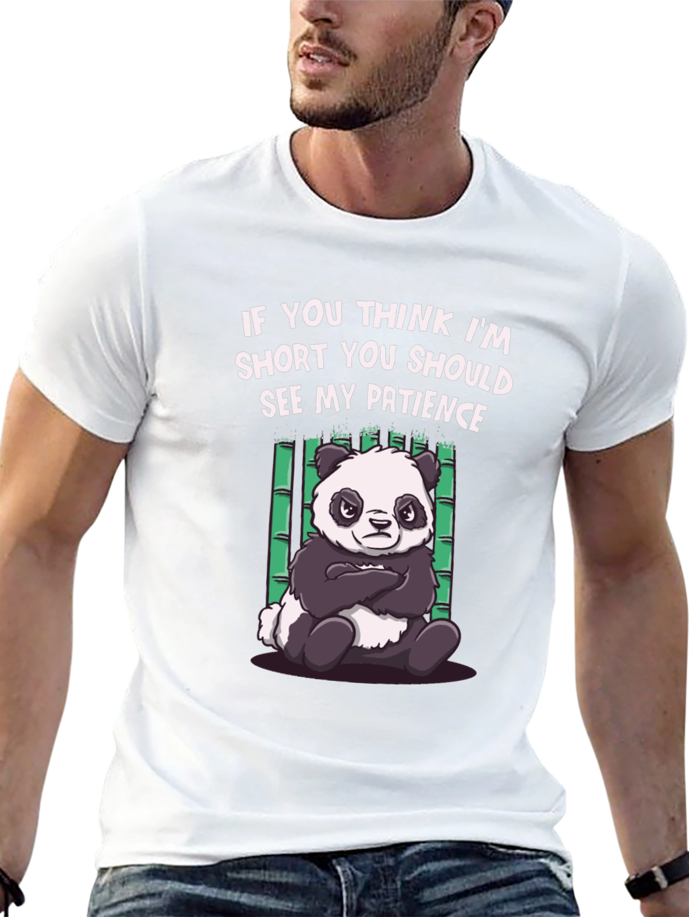 Funny Panda Short Patience T-Shirt