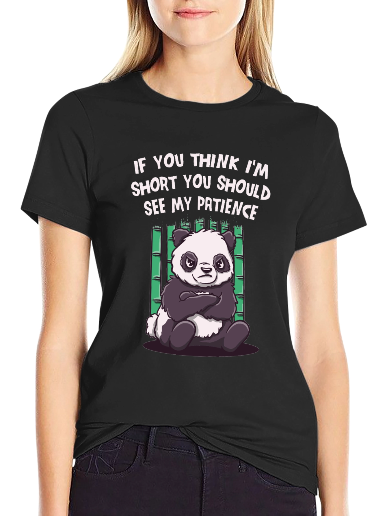Funny Panda Short Patience T-Shirt