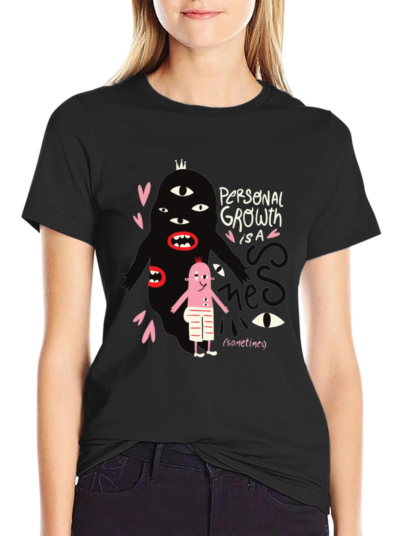 Mens Graphic Tee: Personal Growth Humor