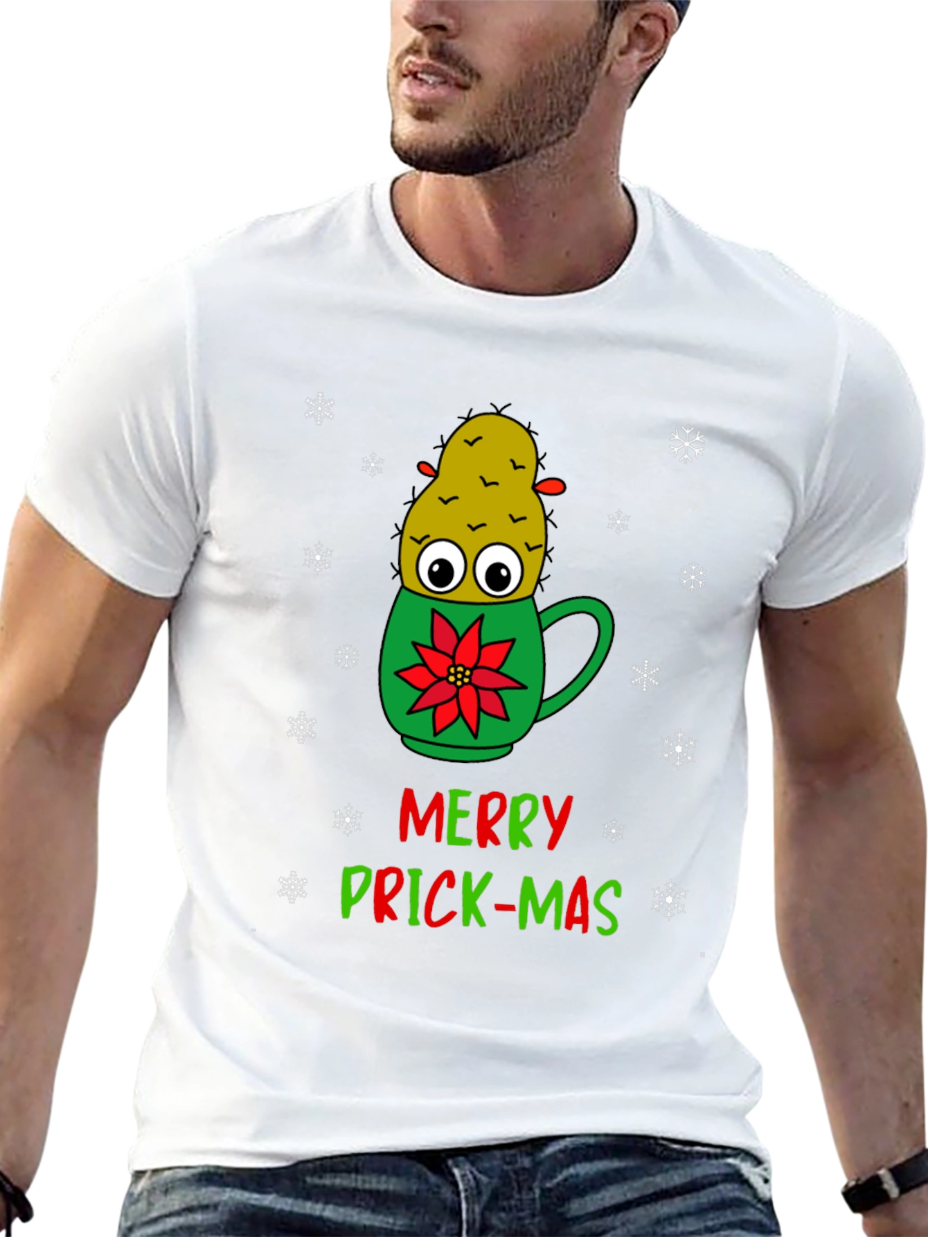 Merry Prick-Mas Cactus Graphic Tee